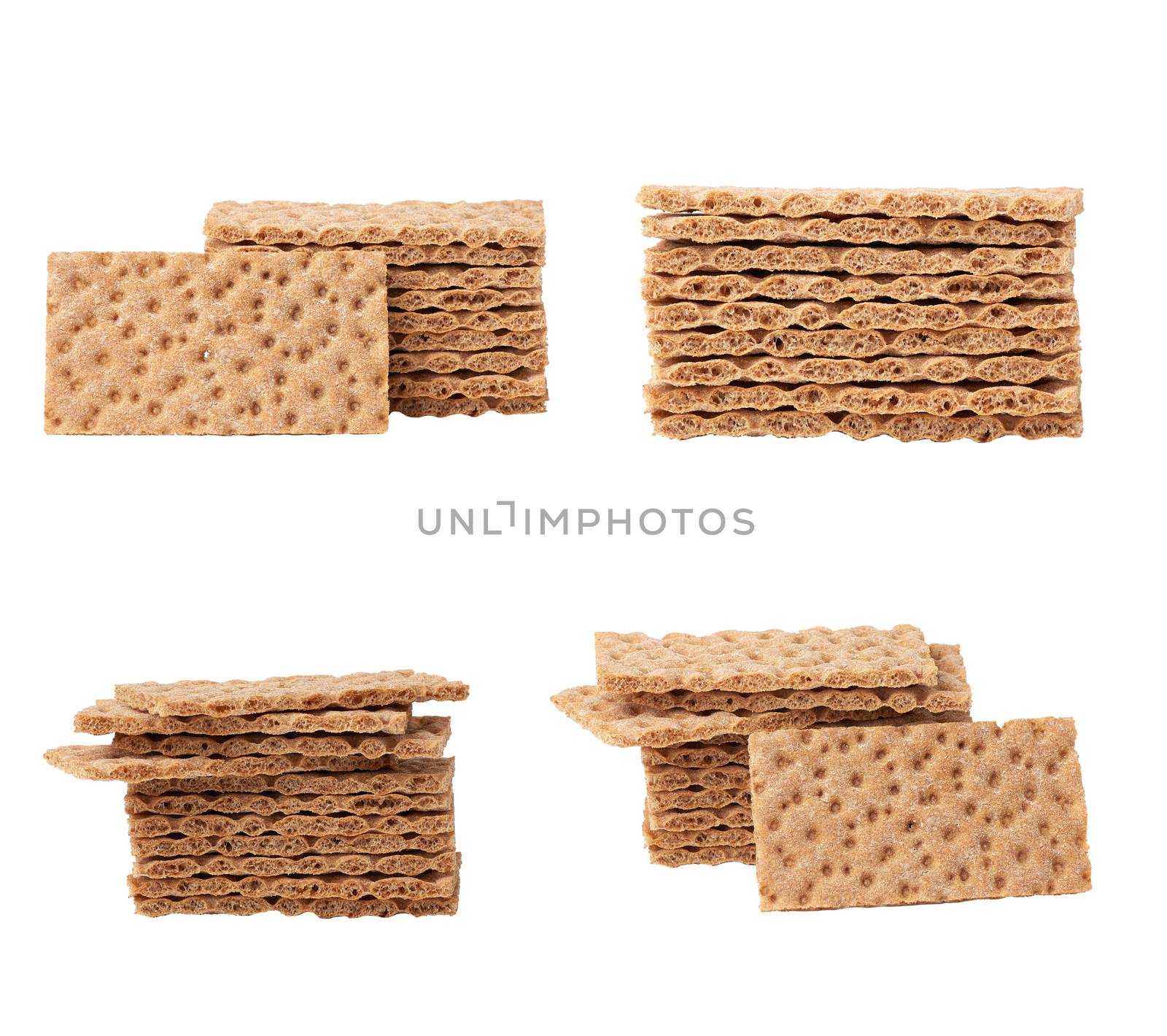stack of rectangular snack bars isolated on a white background, close up, set, healthy eating concept