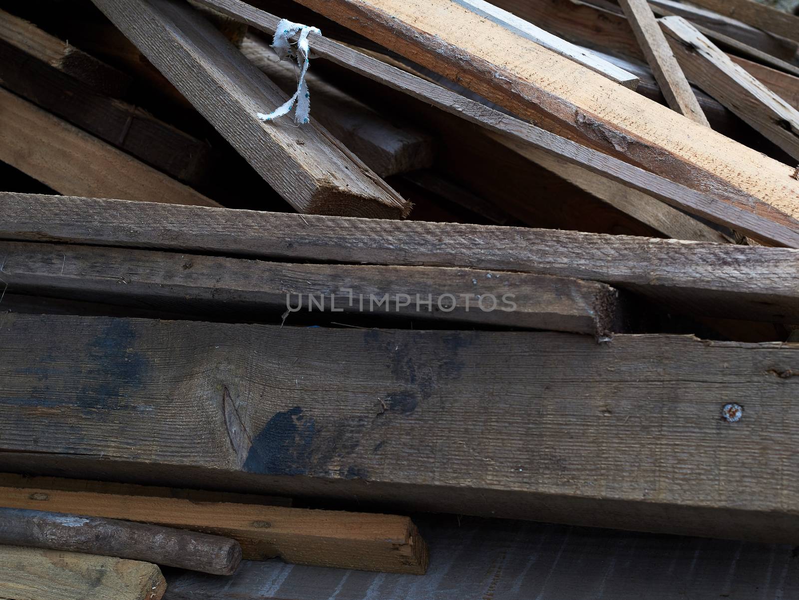  bunch of old different boards outdoors, firewood