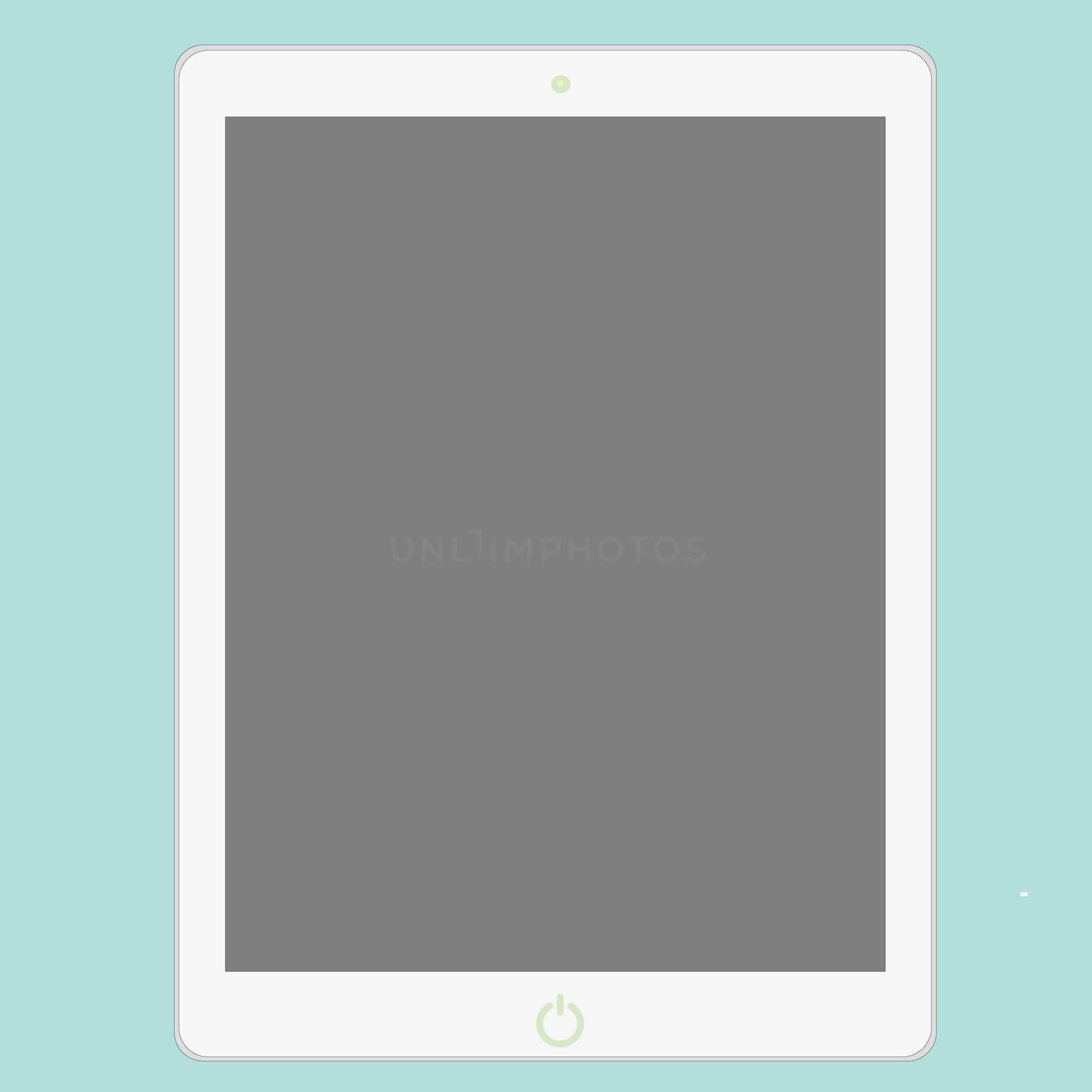 black tablet with white screen on white background. tablet icon for your web site design, logo, app, UI. flat style. 