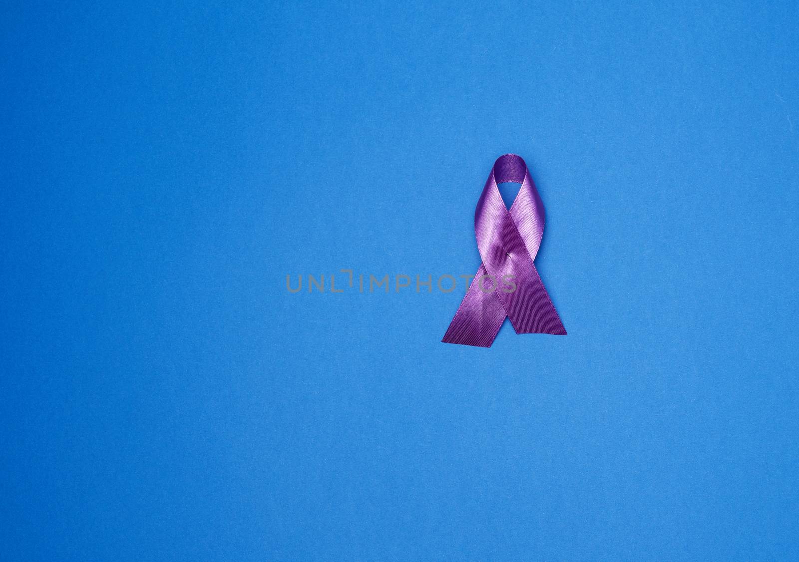 purple ribbon as a symbol of early research and disease control, Alzheimer's disease, cystic fibrosis, lupus, pancreatic cancer, sarcoidosis
