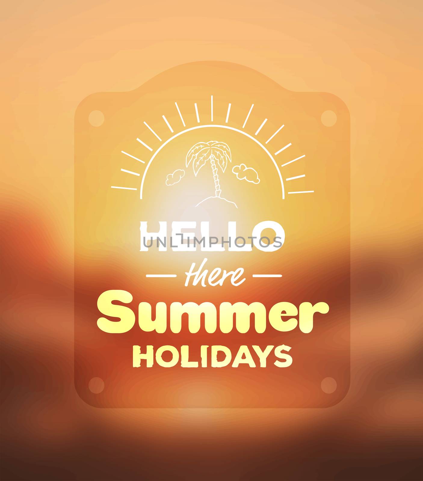 Hello there summer holidays vector by Wavebreakmedia