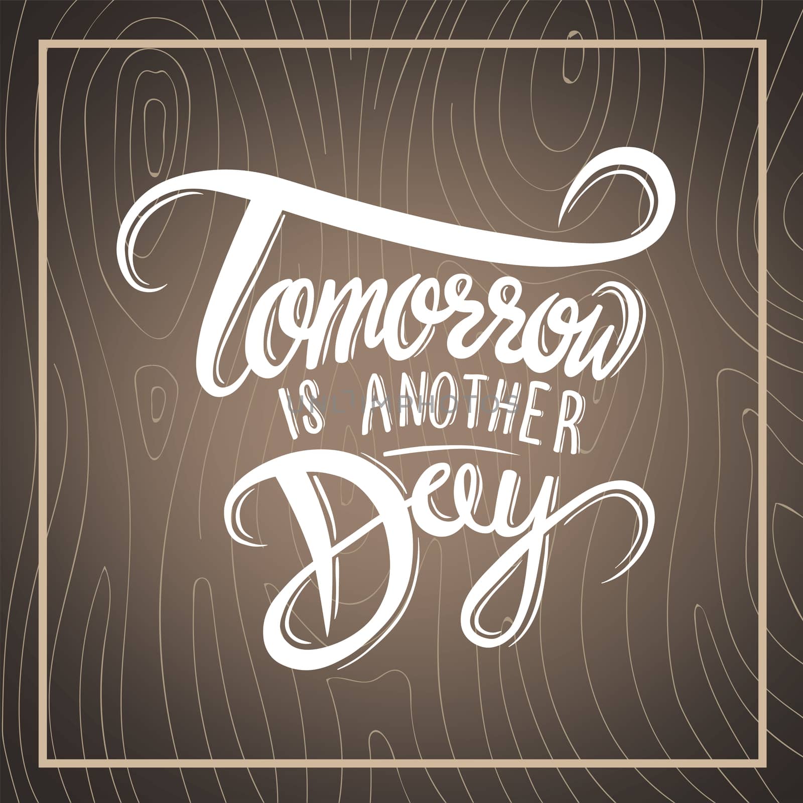 Digitally generated Tomorrow is another day vector