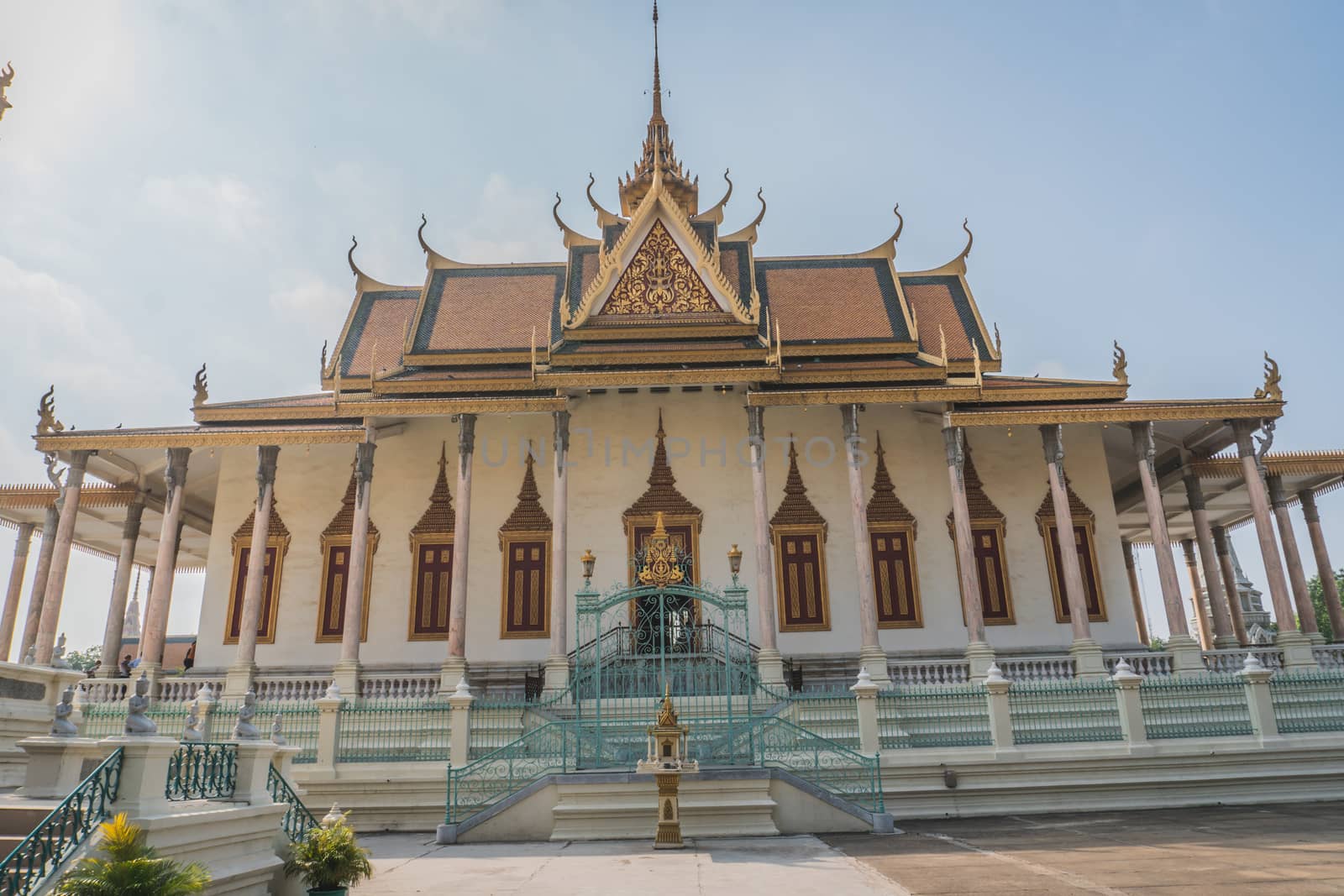 Exterior Of The Royal Palace. Phnom Penh, Cambodia 