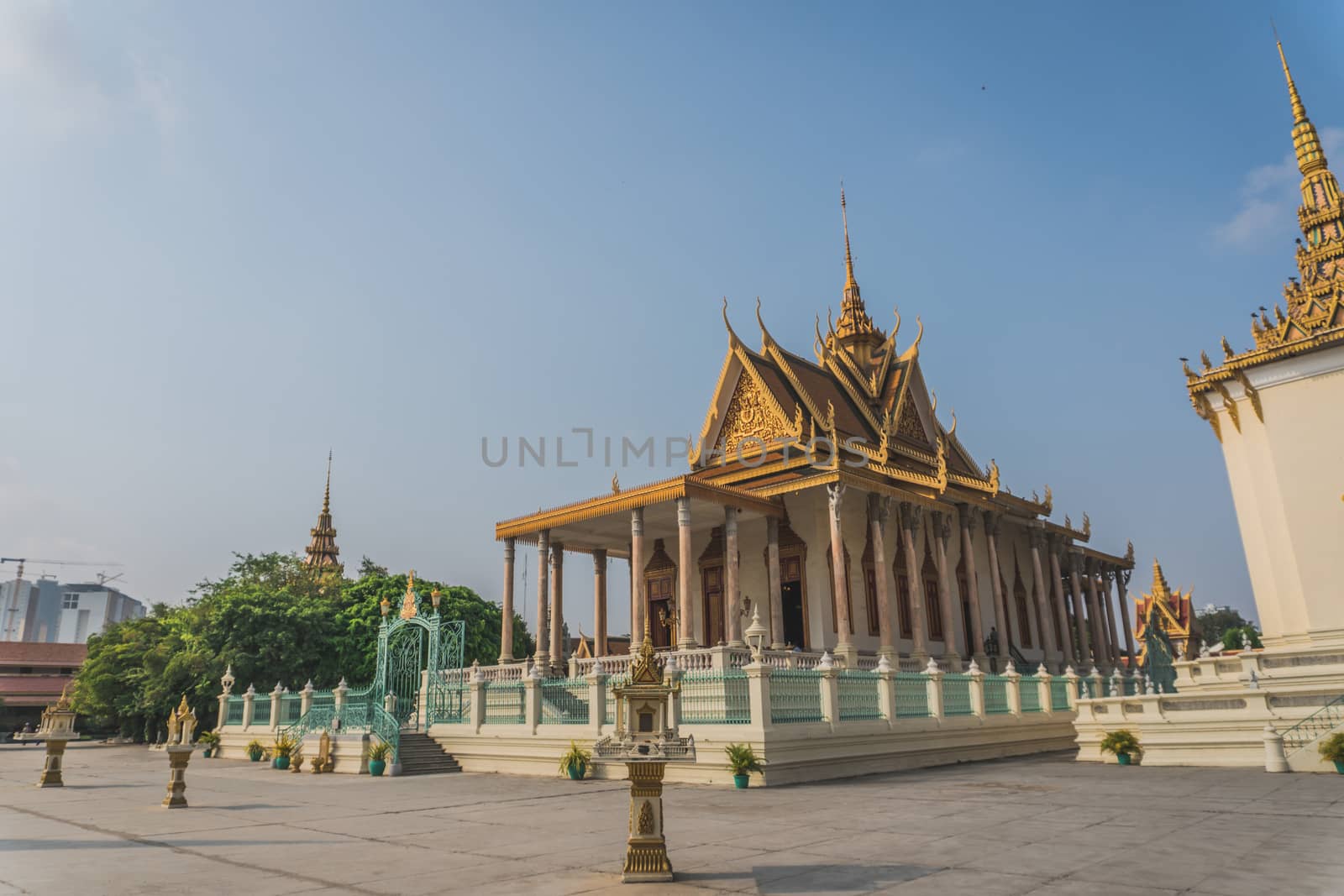 Exterior Of The Royal Palace. Phnom Penh, Cambodia 