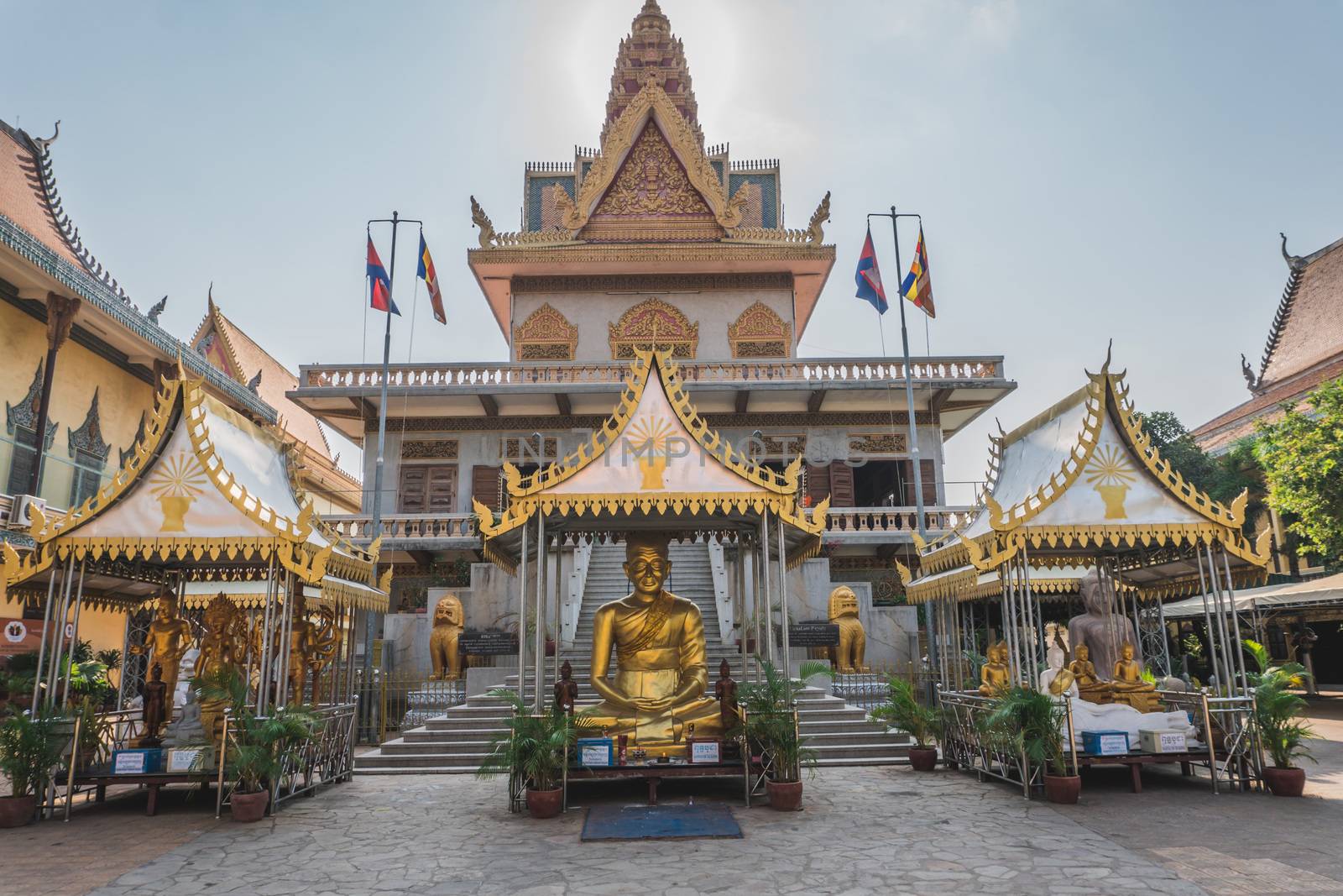 Temple in Phnom Penh Cambodia. Phnom Penh, Cambodia