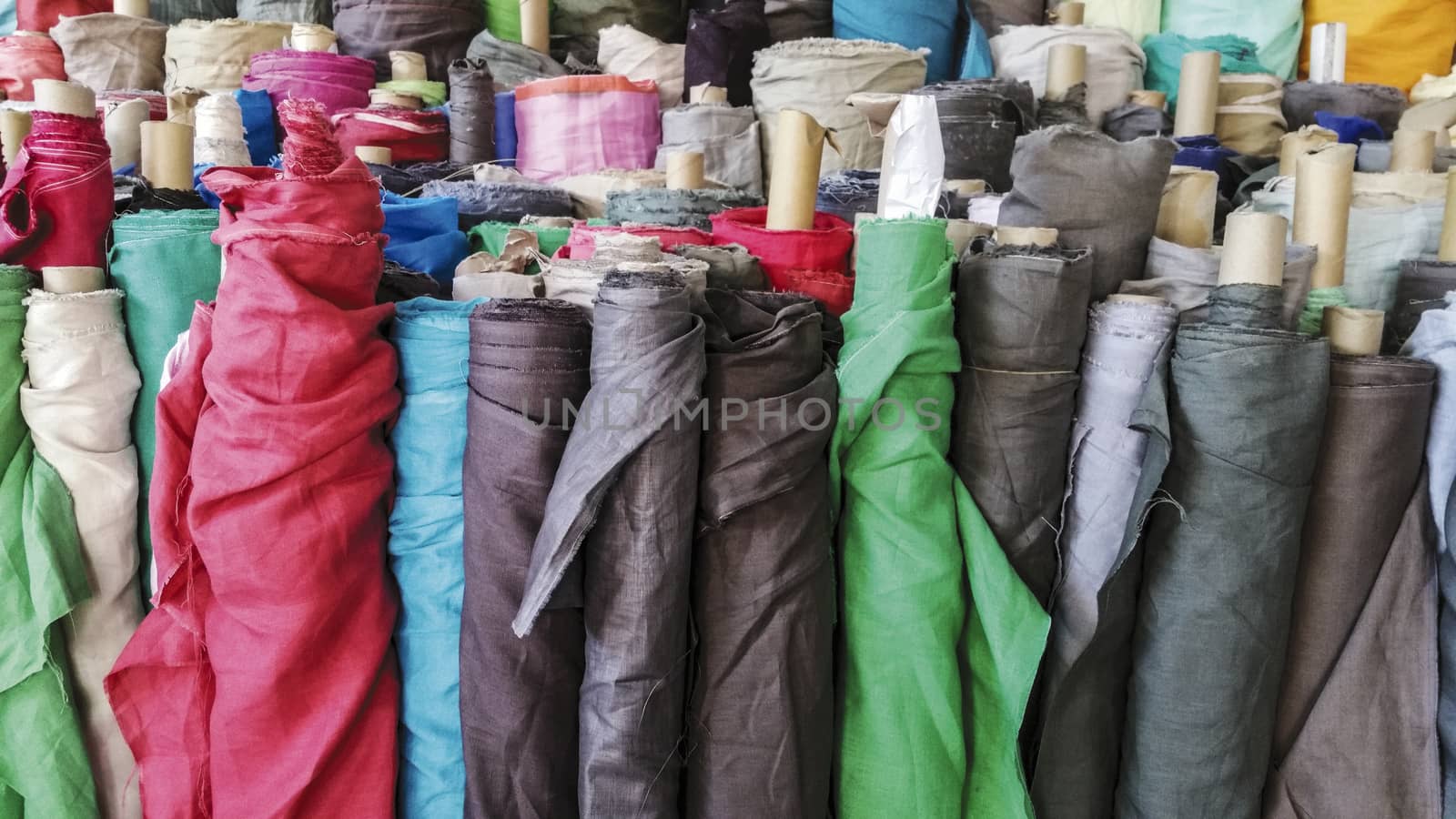 Fabric in roll background