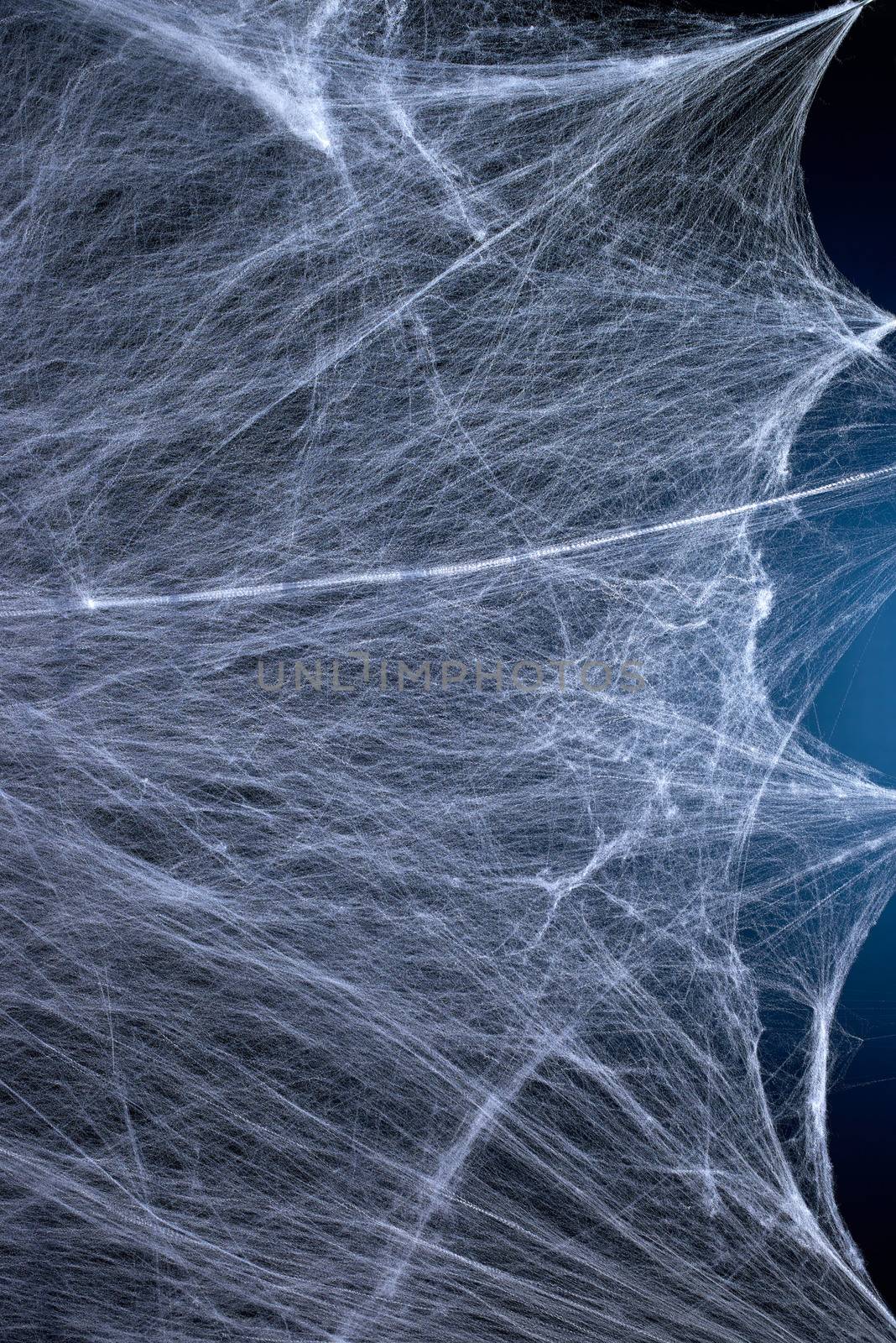 stretched white web with blue backlight, background for the holi by ndanko