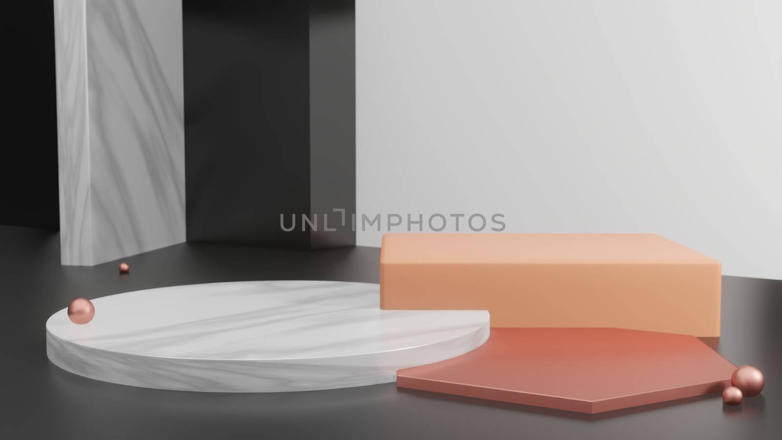 Mock up background/backdrop in minimal illustration design by bkneung