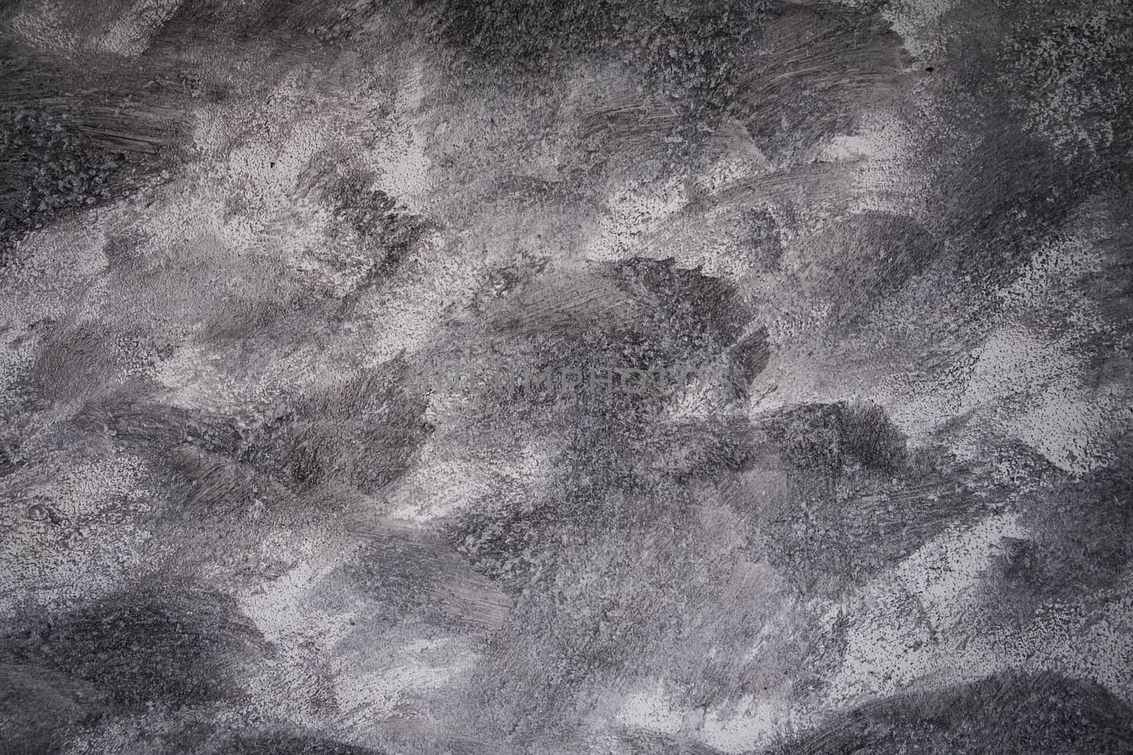 Concrete or cement wall with black color painting