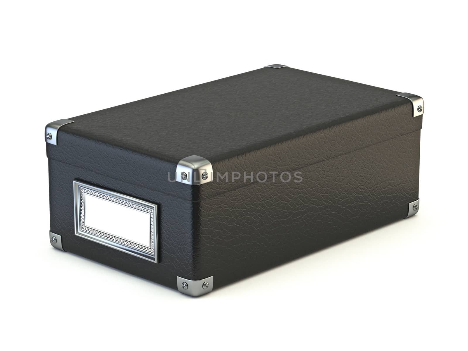 Black leather box 3D by djmilic