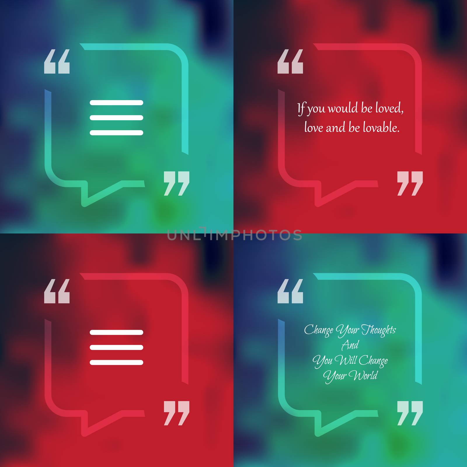 Square quote text bubble by barsrsind