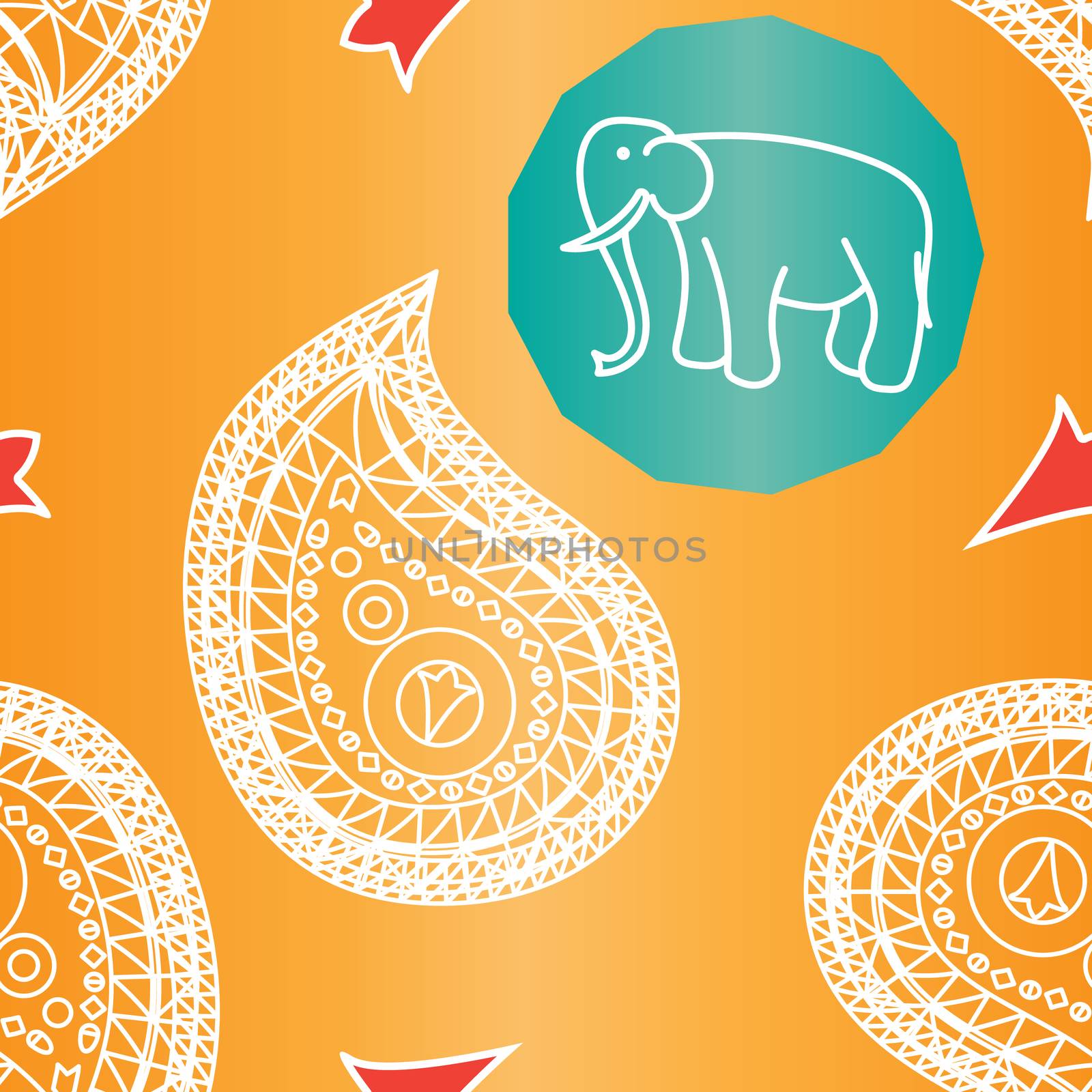 Seamless indian pattern by barsrsind