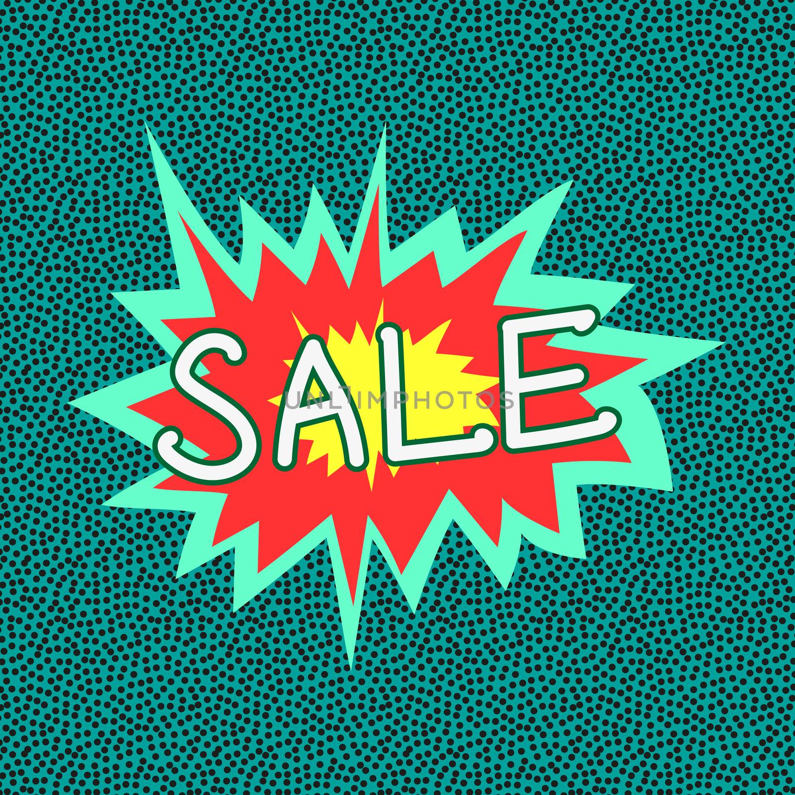Colorful banner for discounts and advertising sales