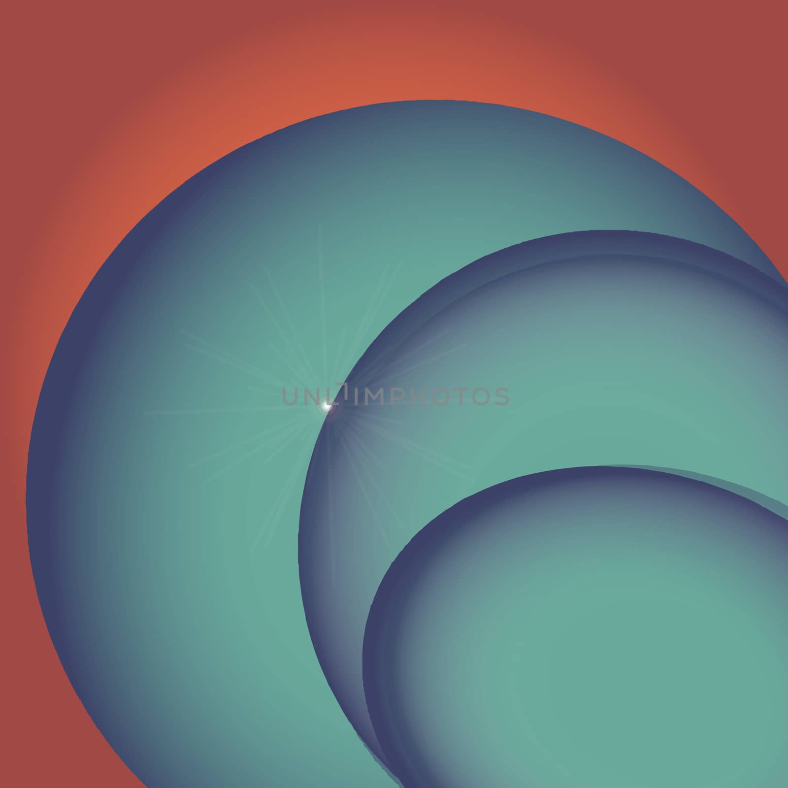Abstract bright colorful background with circles in vector, eps