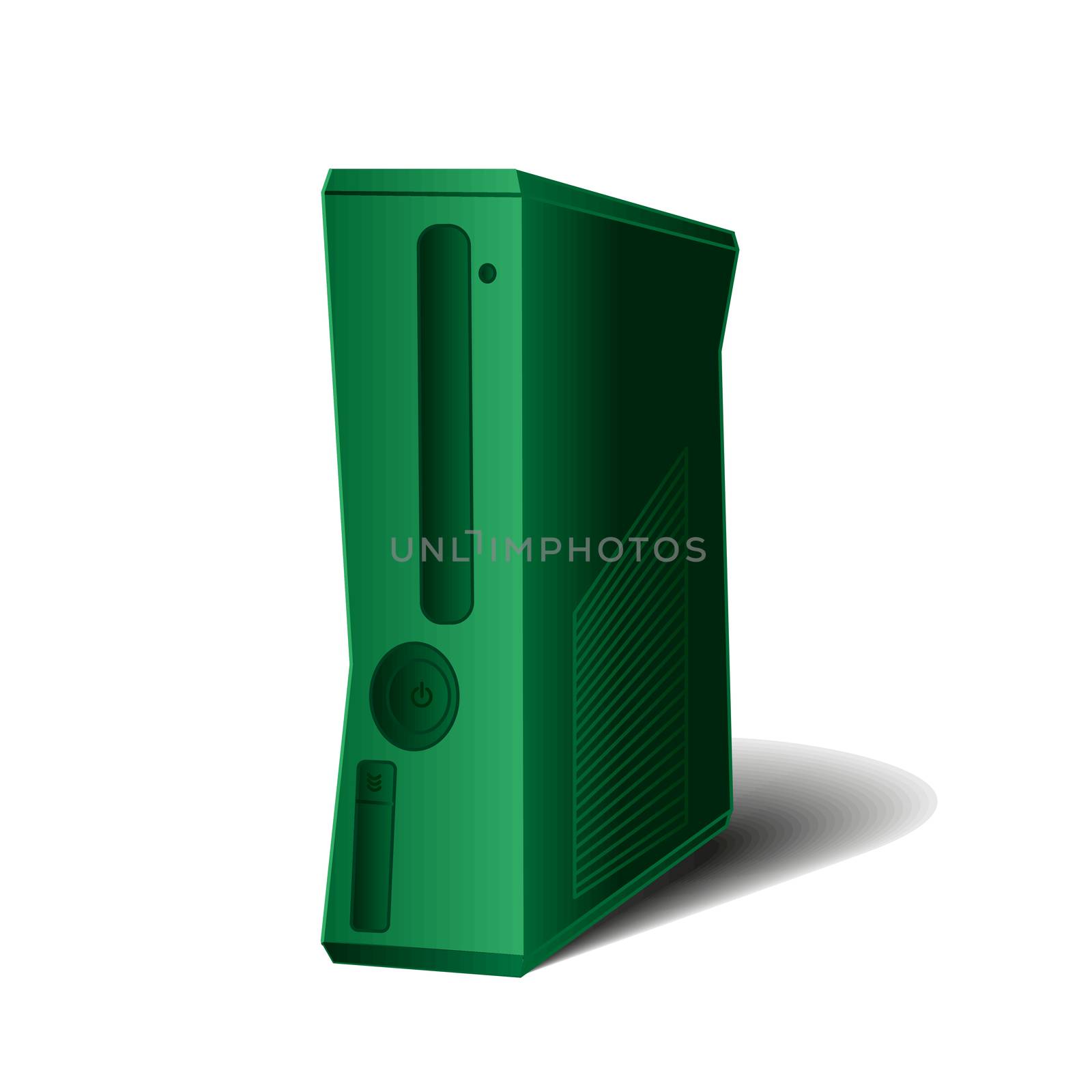Game console for gamers and games, computer case, system unit