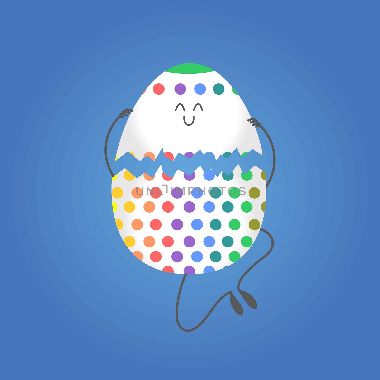 Happy easter, vector happy eggs in eps