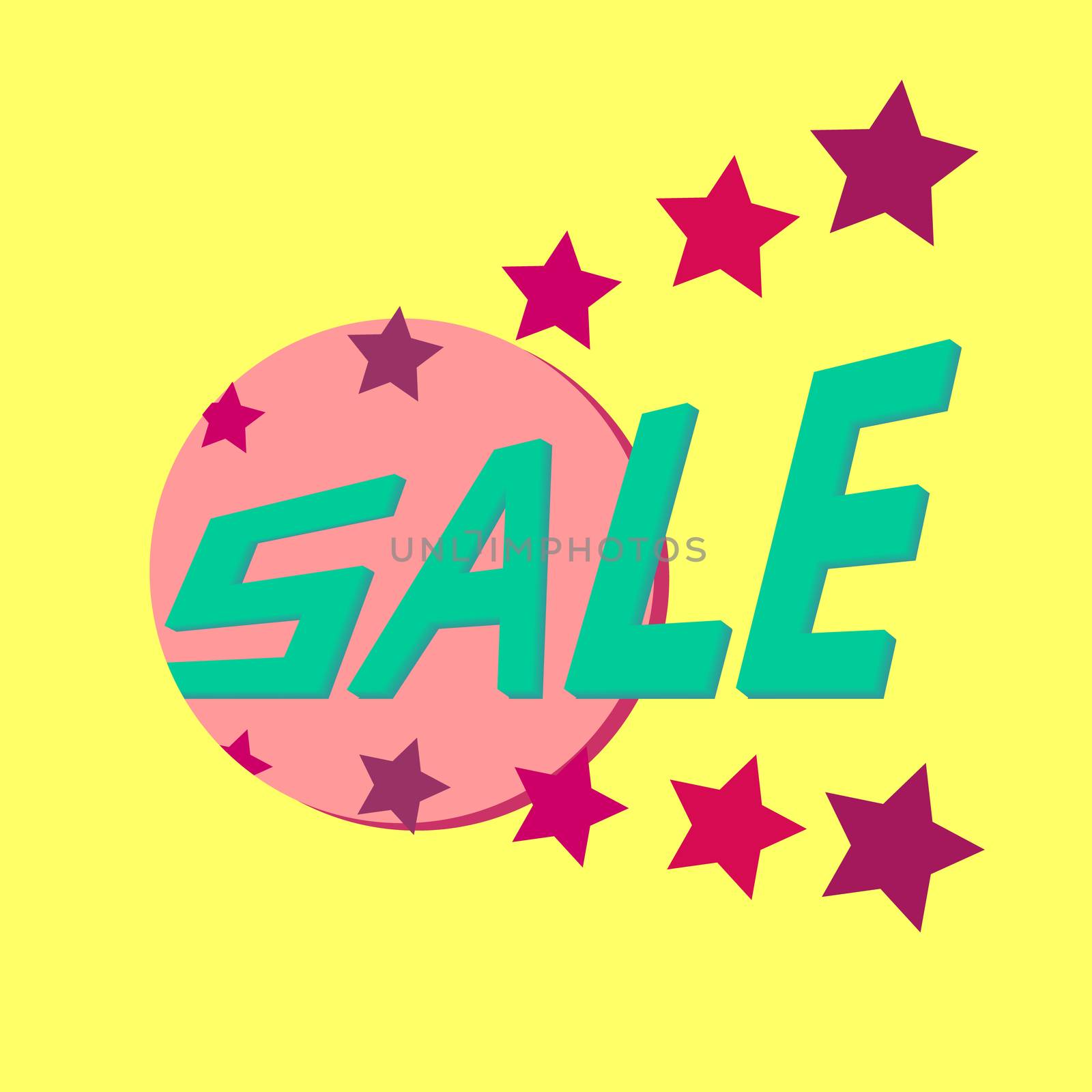 Colorful banner for discounts and advertising sales