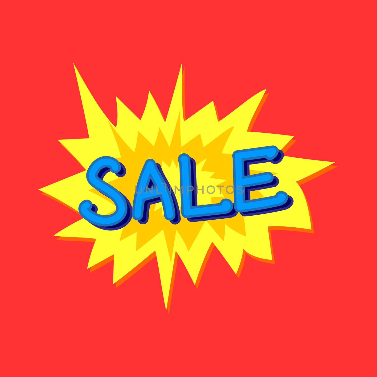 Colorful banner for discounts and advertising sales