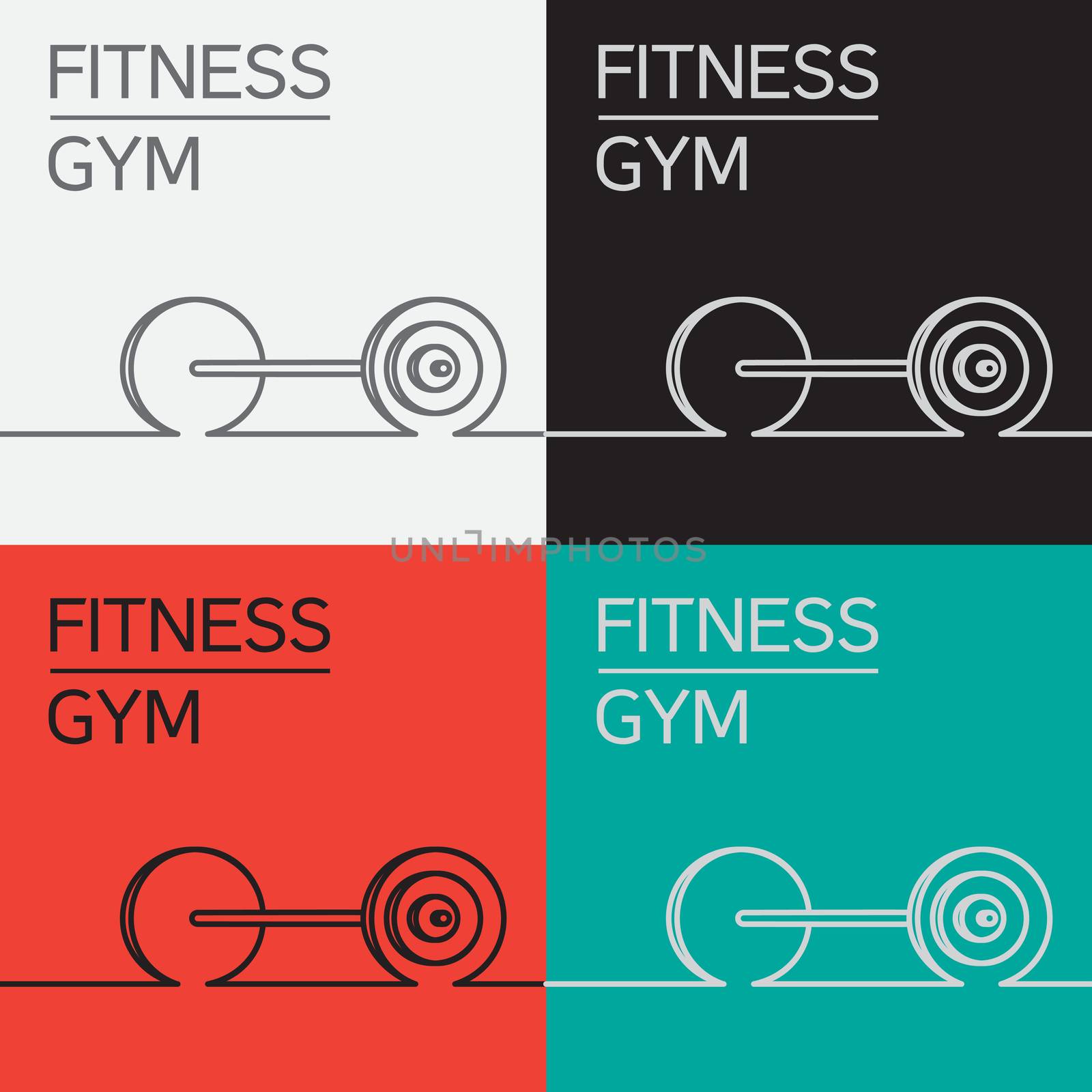 Rod, barbell vector icon. Fitness GYM symbol