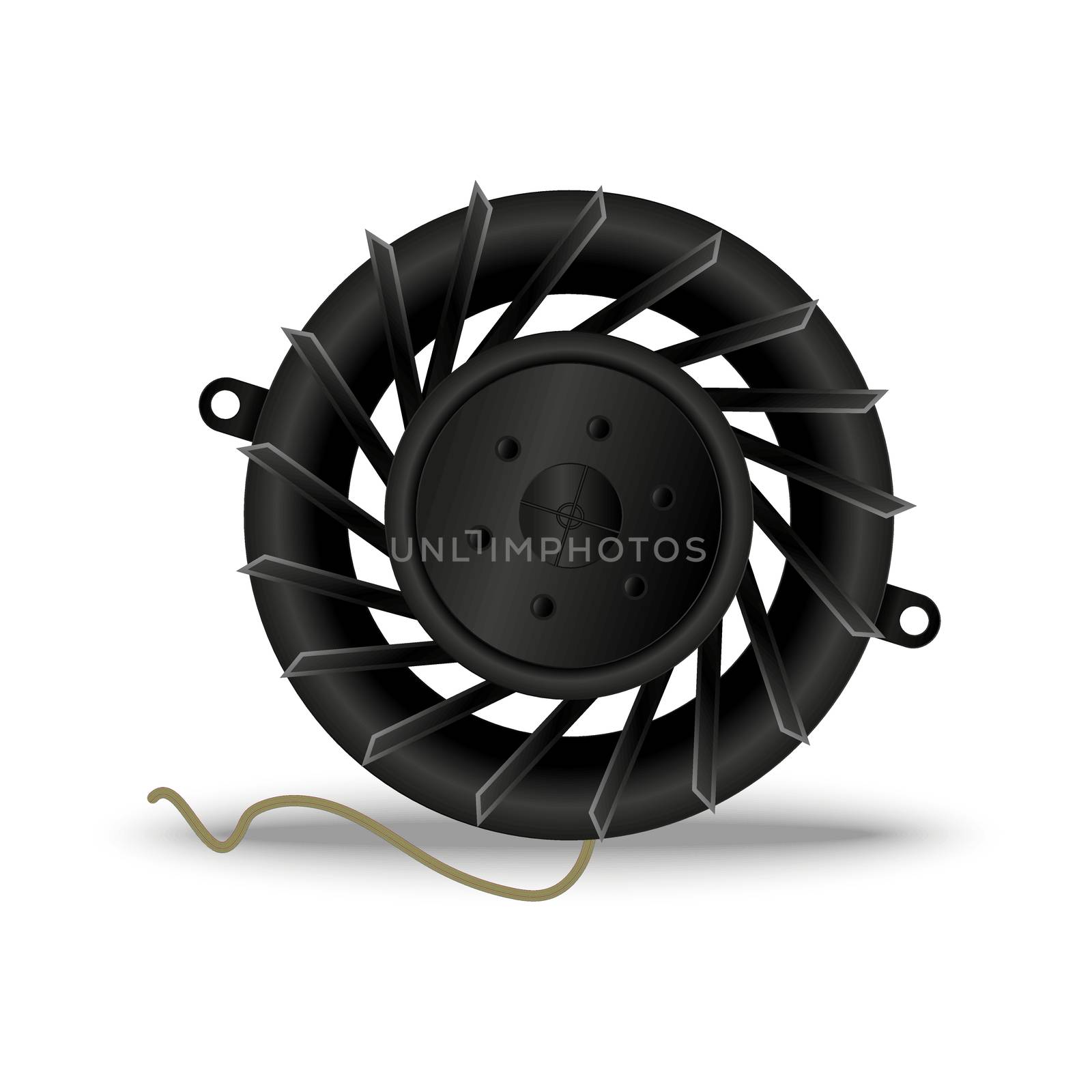 Computer fan or cooler part, conditioner for personal computer