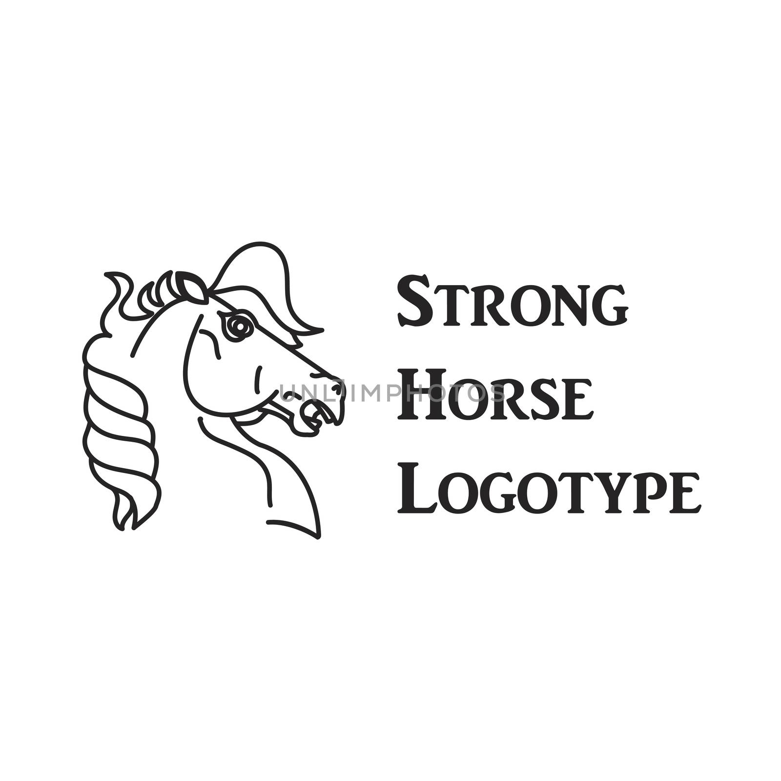 Horse symbol and logo, great power sign