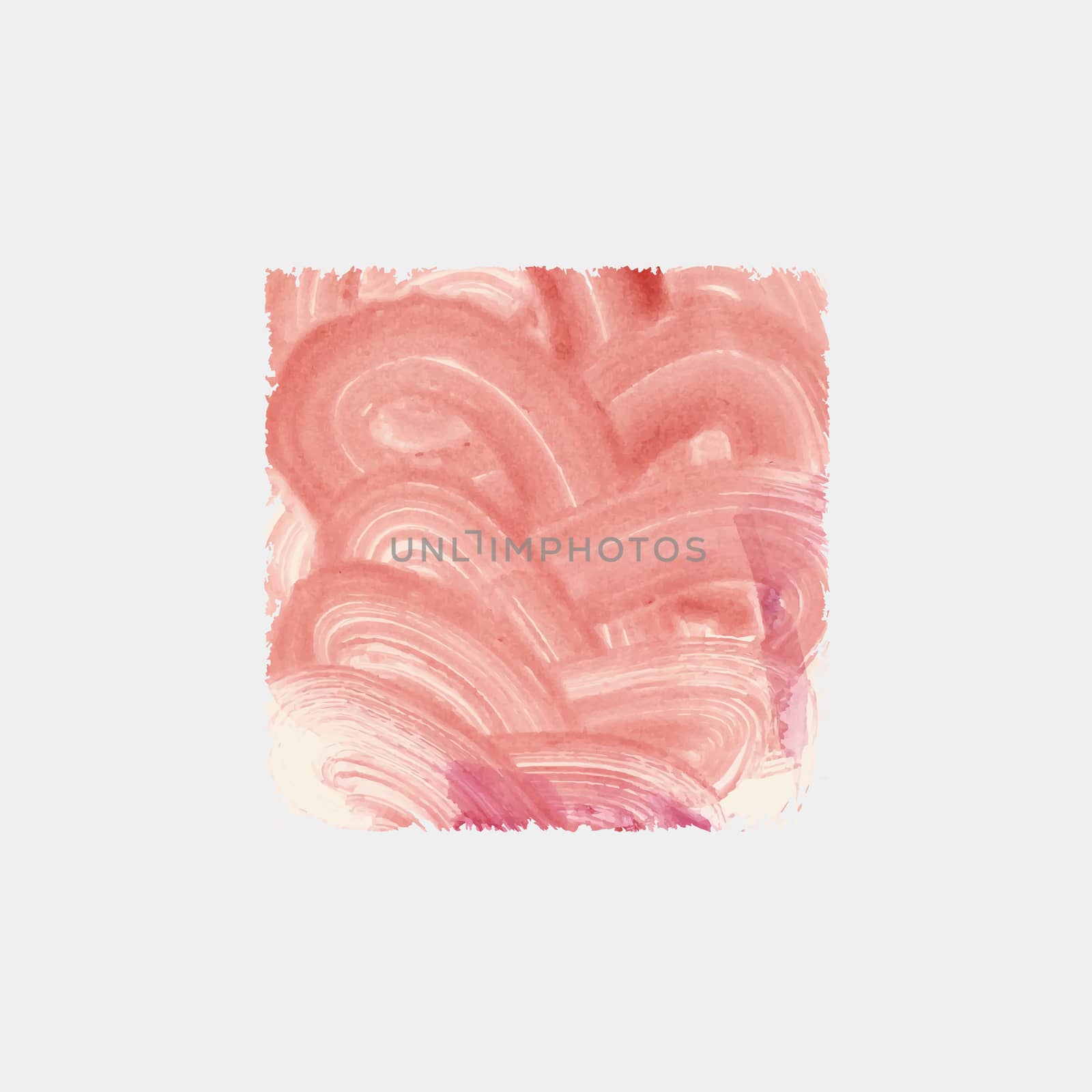 Bright abstract template with watercolor spot and splatter in vector