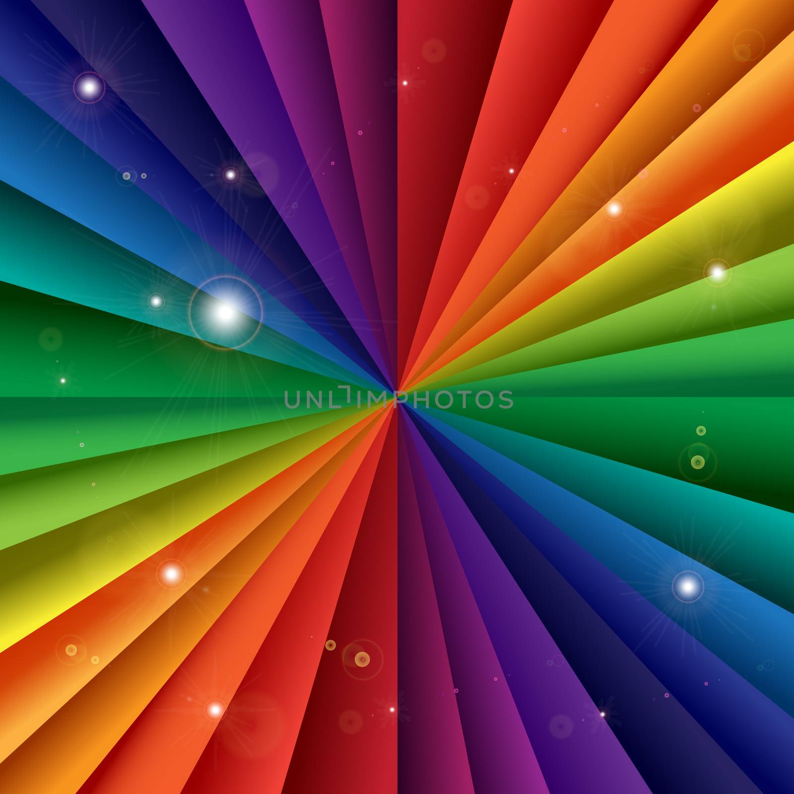 Bright vector rainbow celebration holiday banner, vector background