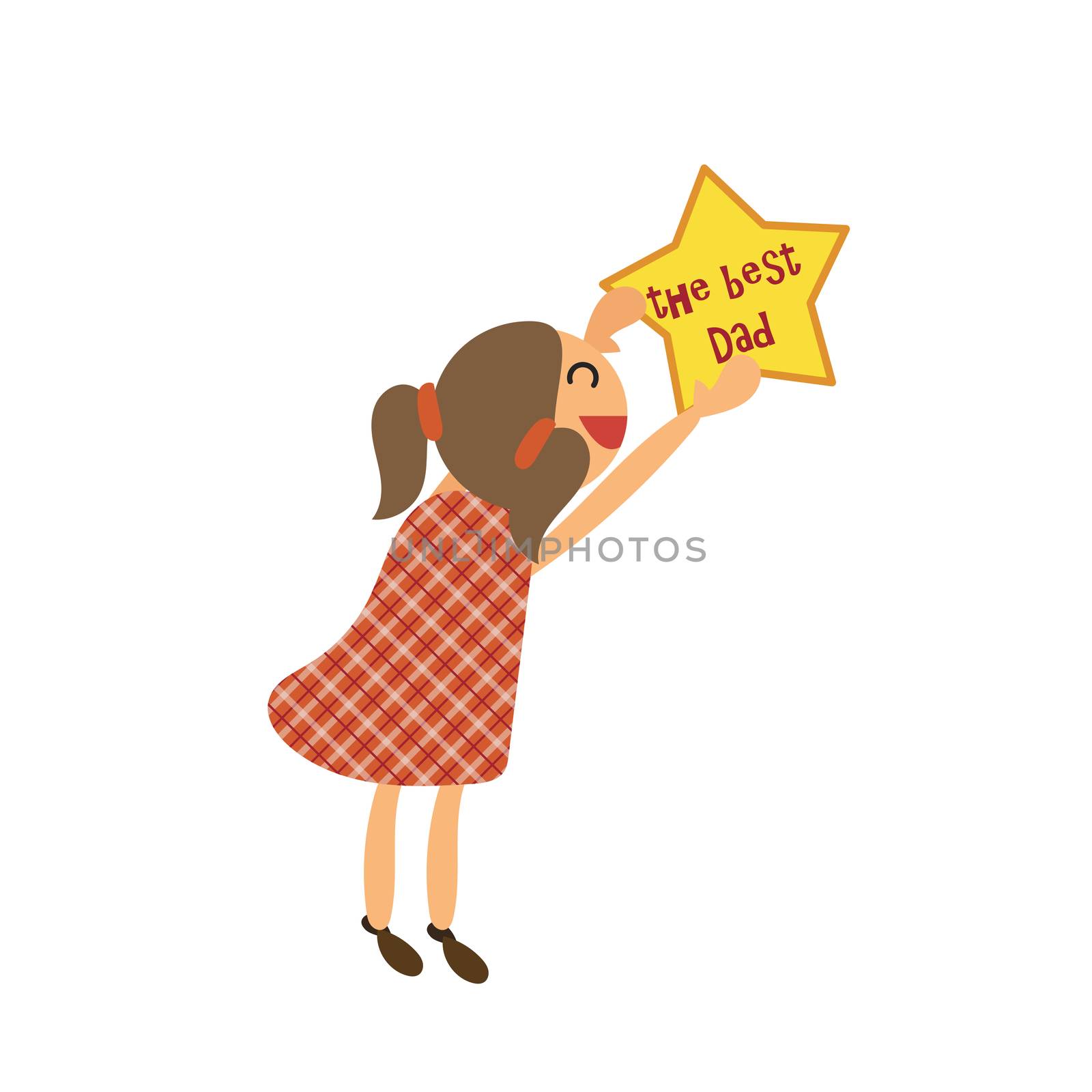 Happy Fathers Day sticker for father from child