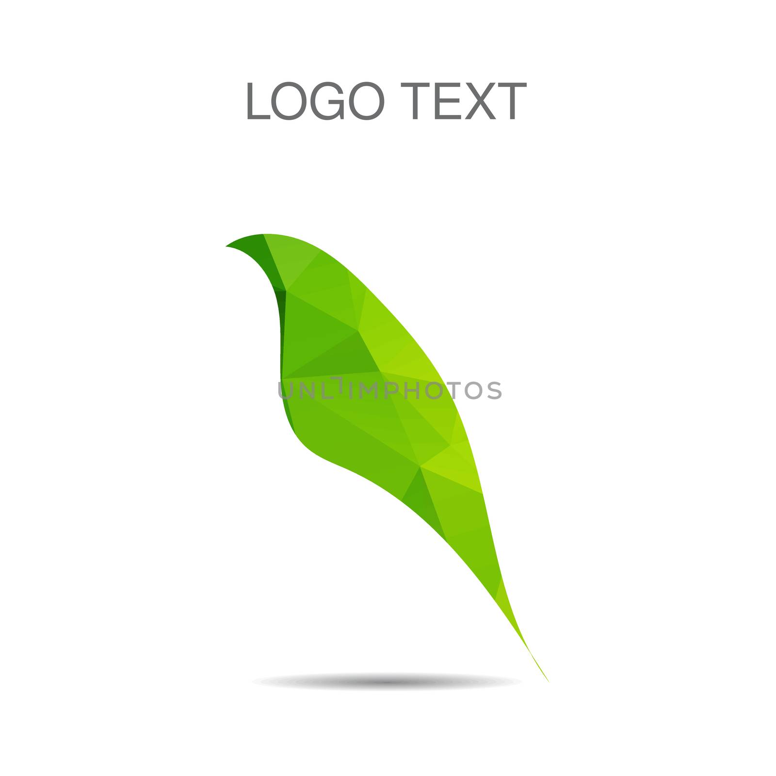 Vector ecology logo or icon in eps, nature logotype