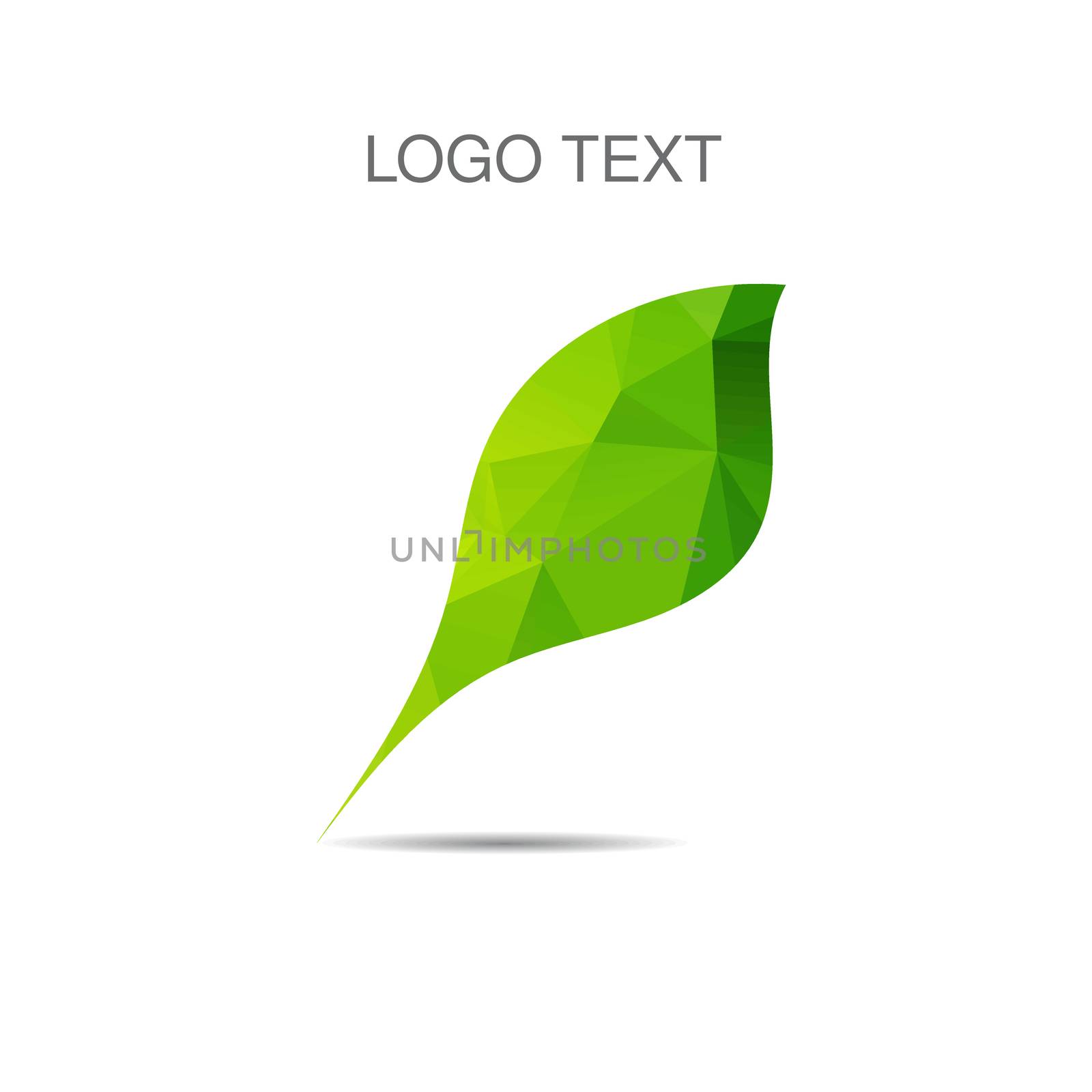 Vector ecology logo or icon in eps, nature logotype