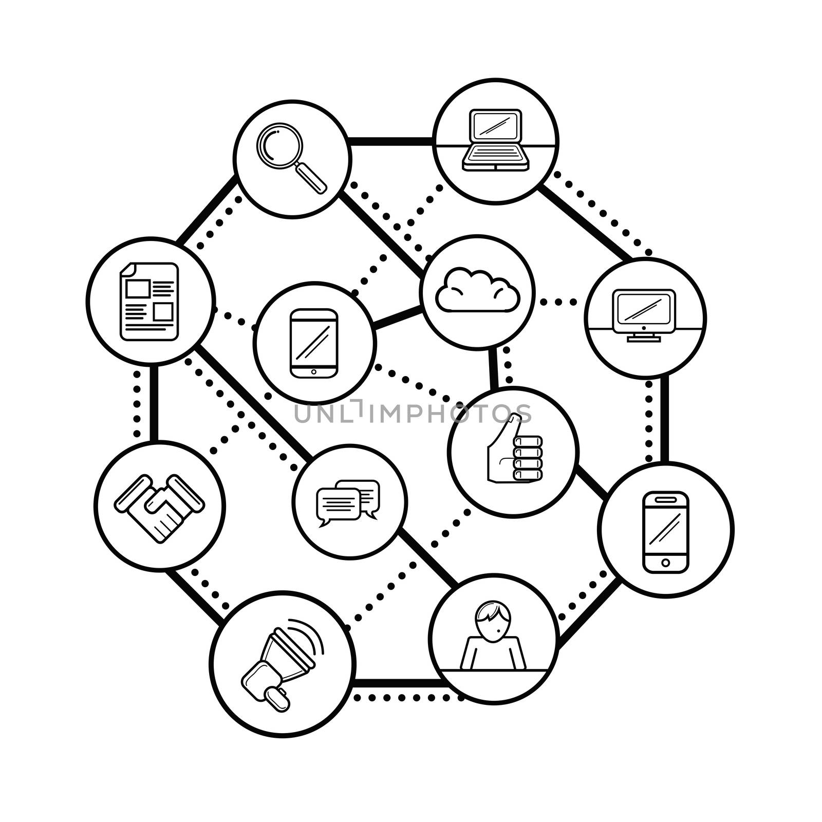 Social networking concept vector by Wavebreakmedia