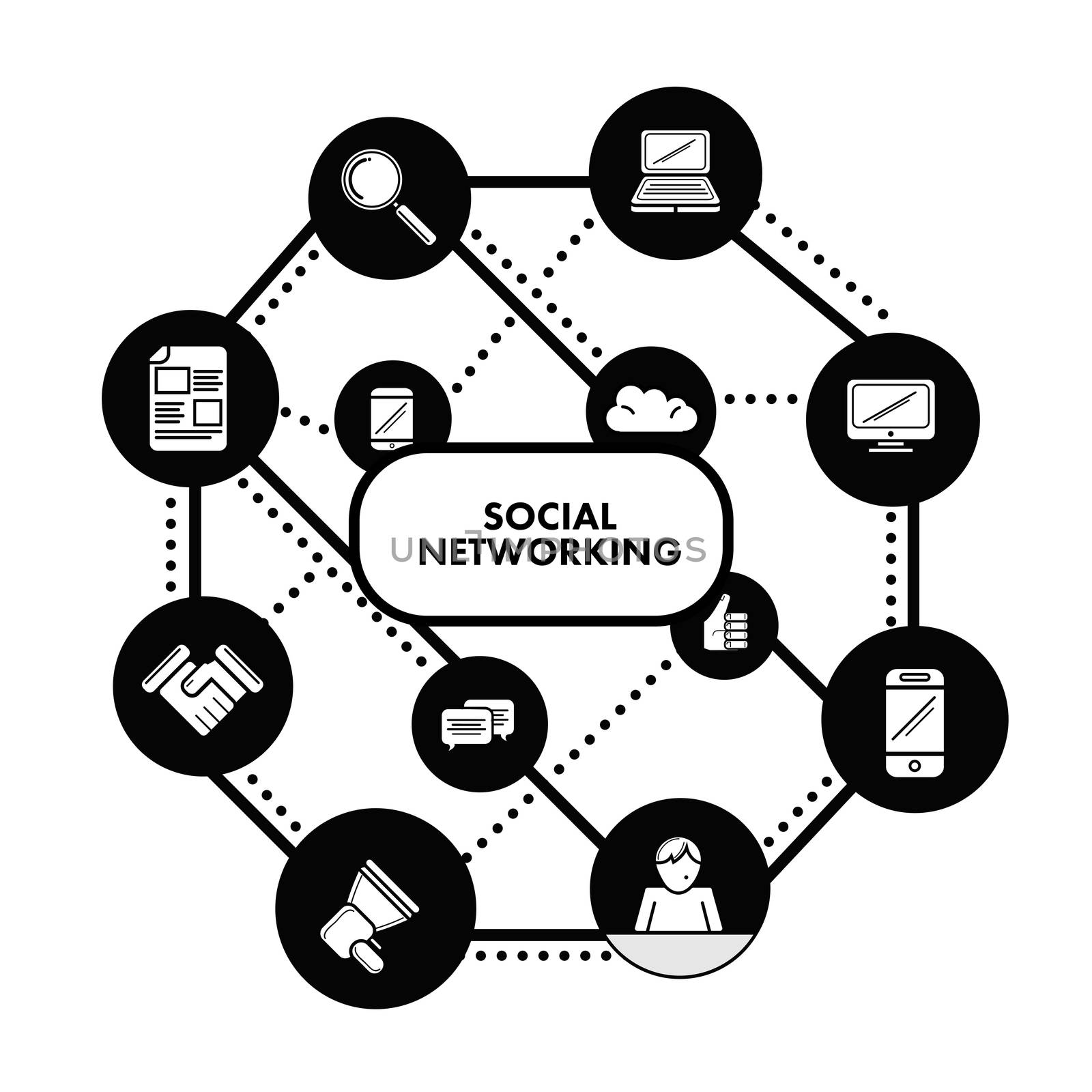 Social networking concept vector by Wavebreakmedia