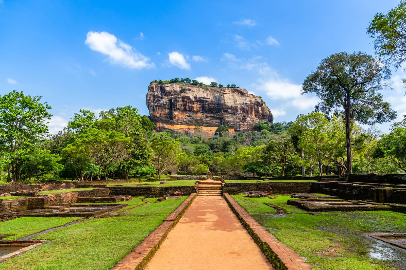 Sigiriya or Lion rock - ancient rock fortress, Dambulla, Central Province ,Sri Lanka