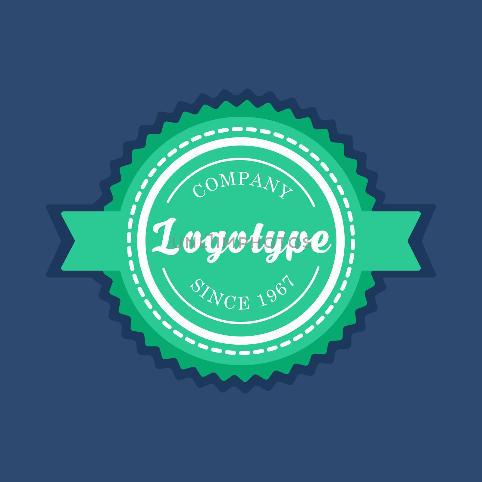 Vintage badge and label template. Design logotype elements. Retro tag emblem. Vector