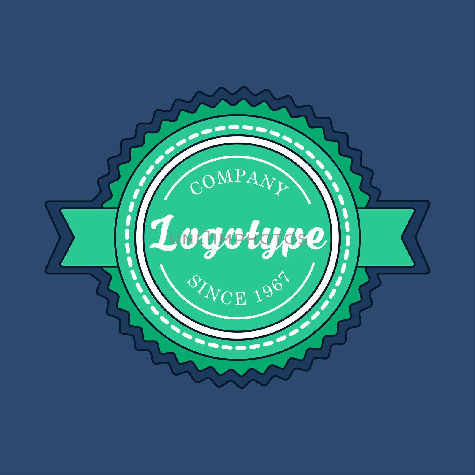 Vintage badge and label template. Design logotype elements. Retro tag emblem. Vector