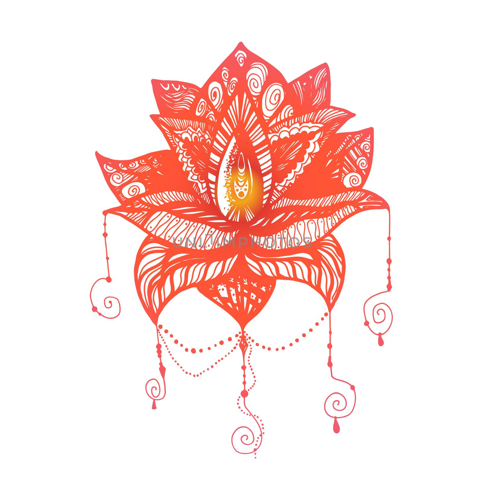 Flower Lotus Tattoo by barsrsind