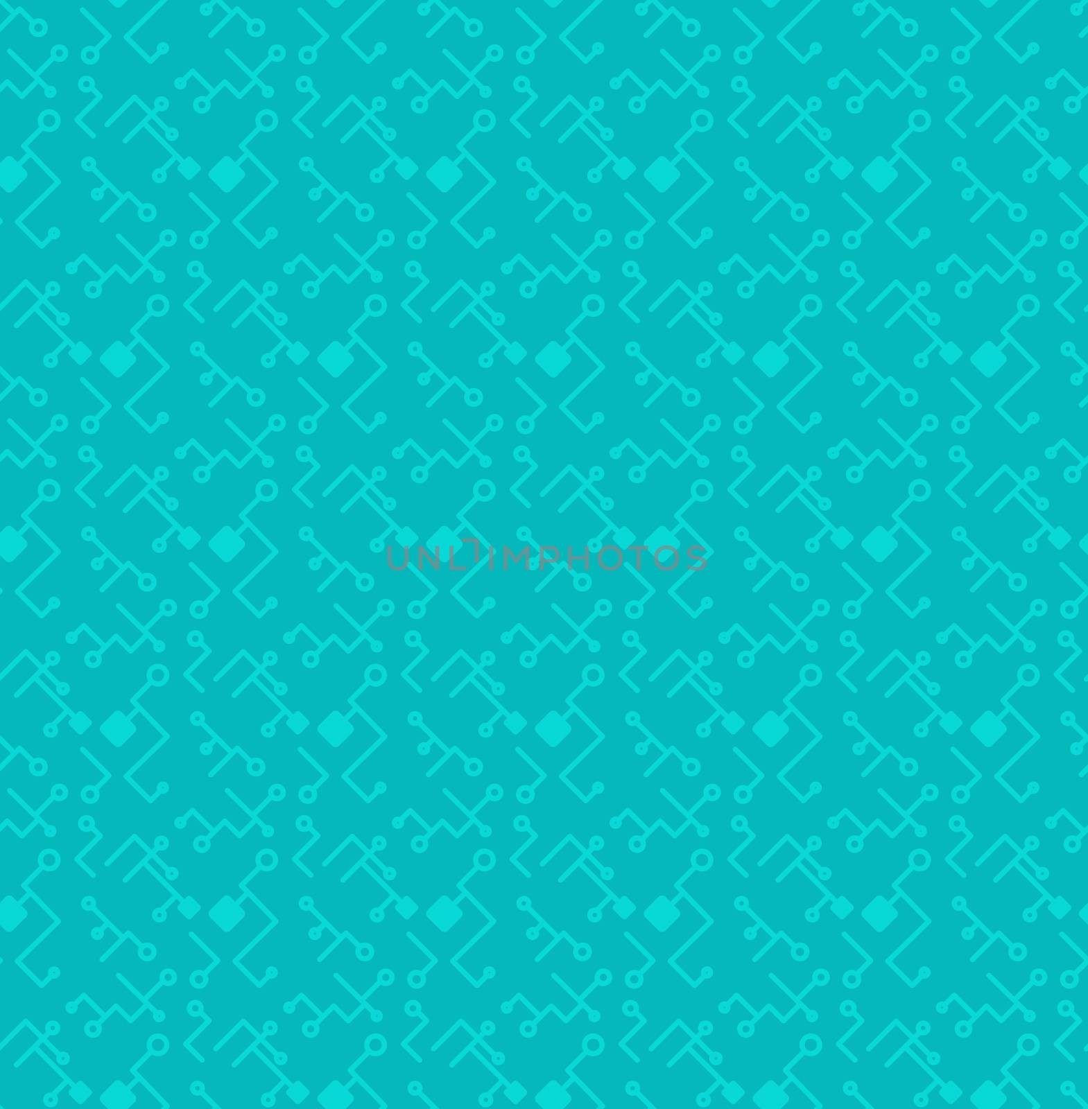 Computer Processor Chip Seamless Pattern for print, cloth, fabric and wrap. High tech wallpaper and background. Computer ornament. Innovation backdrop. Vector