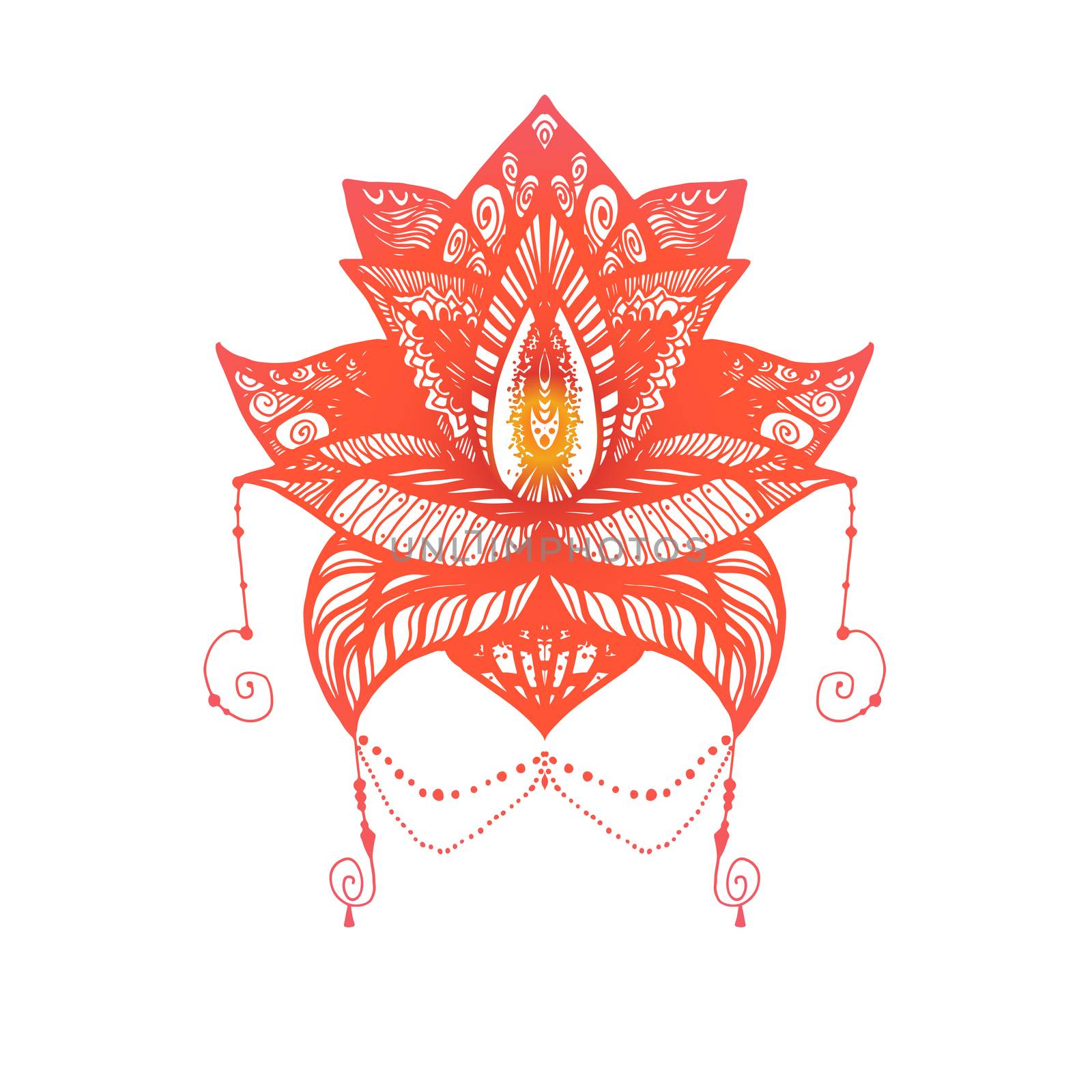 Flower Lotus Tattoo by barsrsind