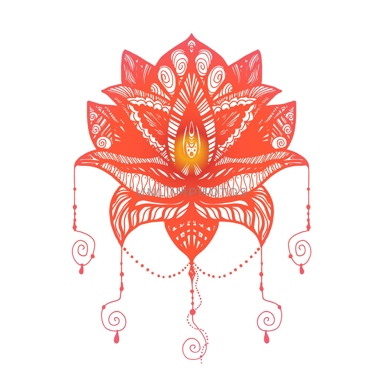 Flower Lotus Tattoo by barsrsind