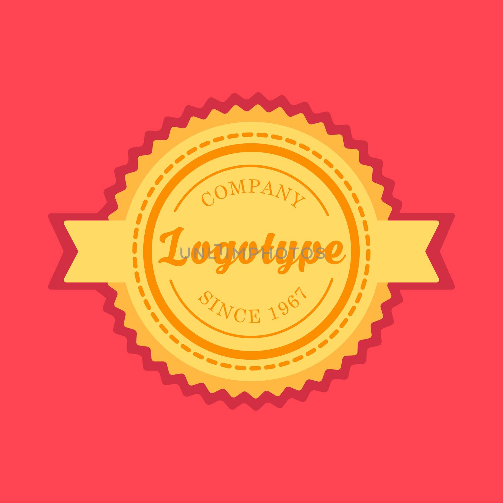 Vintage badge and label template. Design logotype elements. Retro tag emblem. Vector