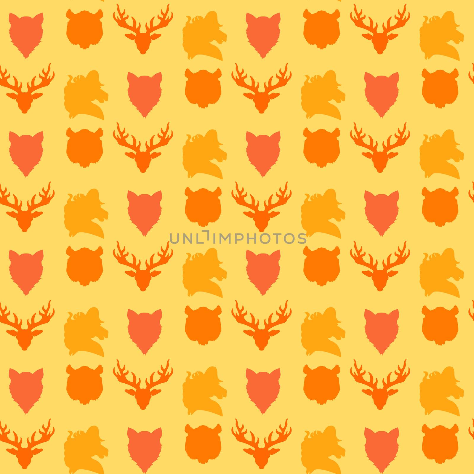 Wildlife seamless pattern by barsrsind