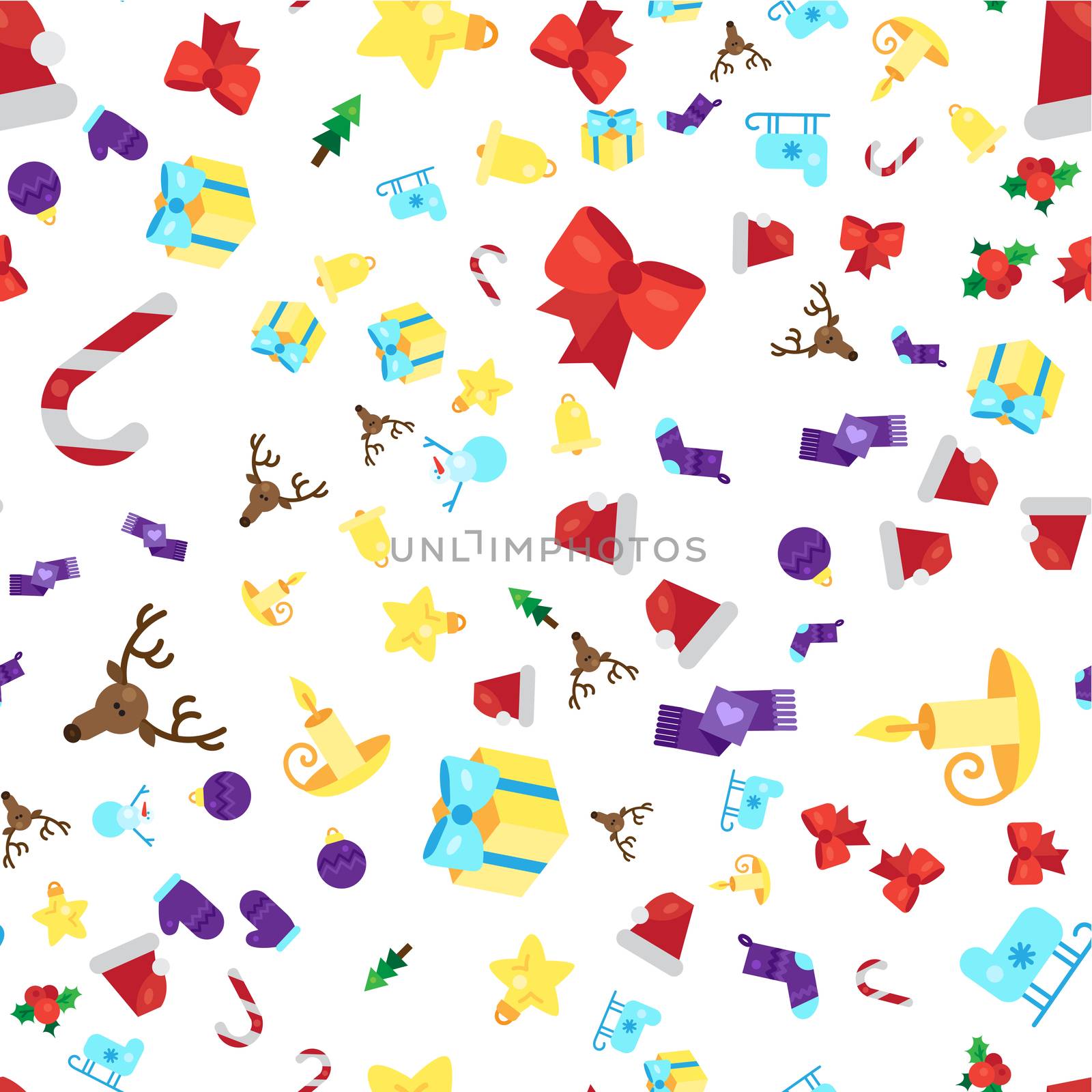 Merry Christmas Seamless Pattern by barsrsind