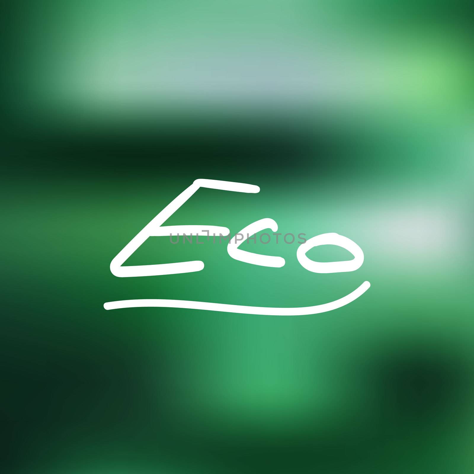 Hand drawn ecology and 100 percents natural lettering. Isolated grunge sticker or nature icon of quality for banner, web, card, print. Eco design. Vector