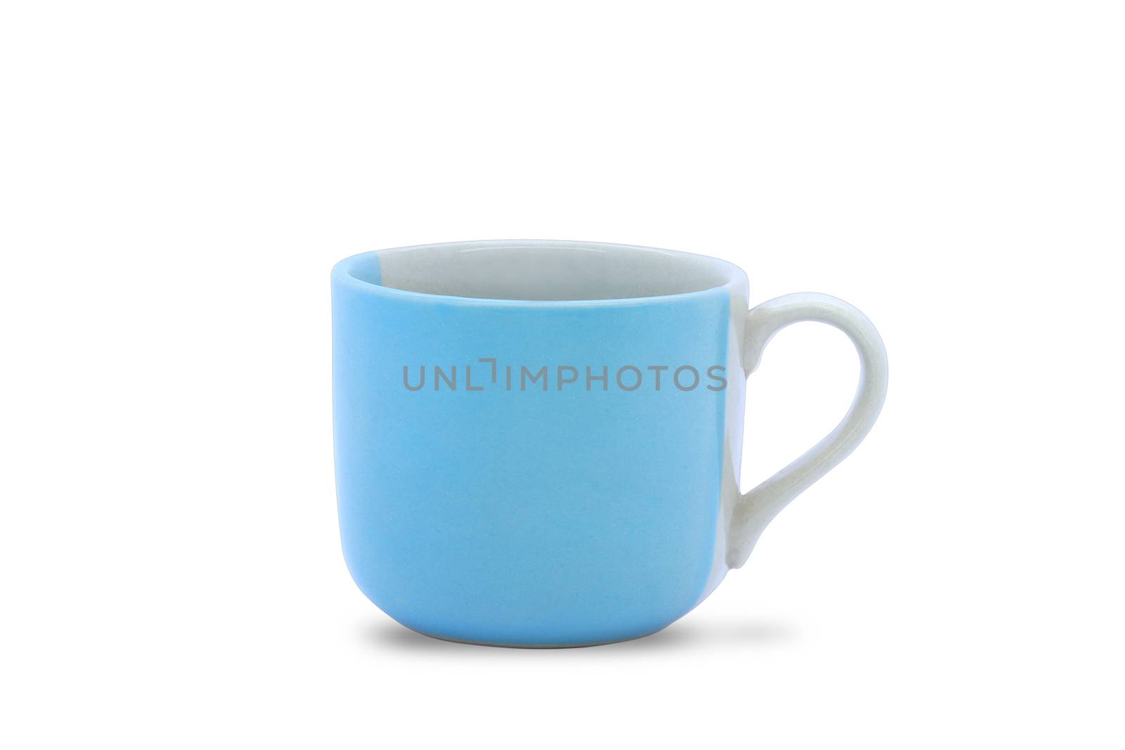 Vintage ceramic mug isolated on white by wittpak