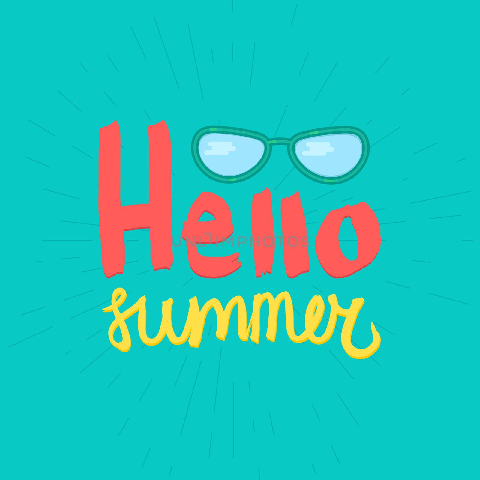 Hello Summer Lettering by barsrsind