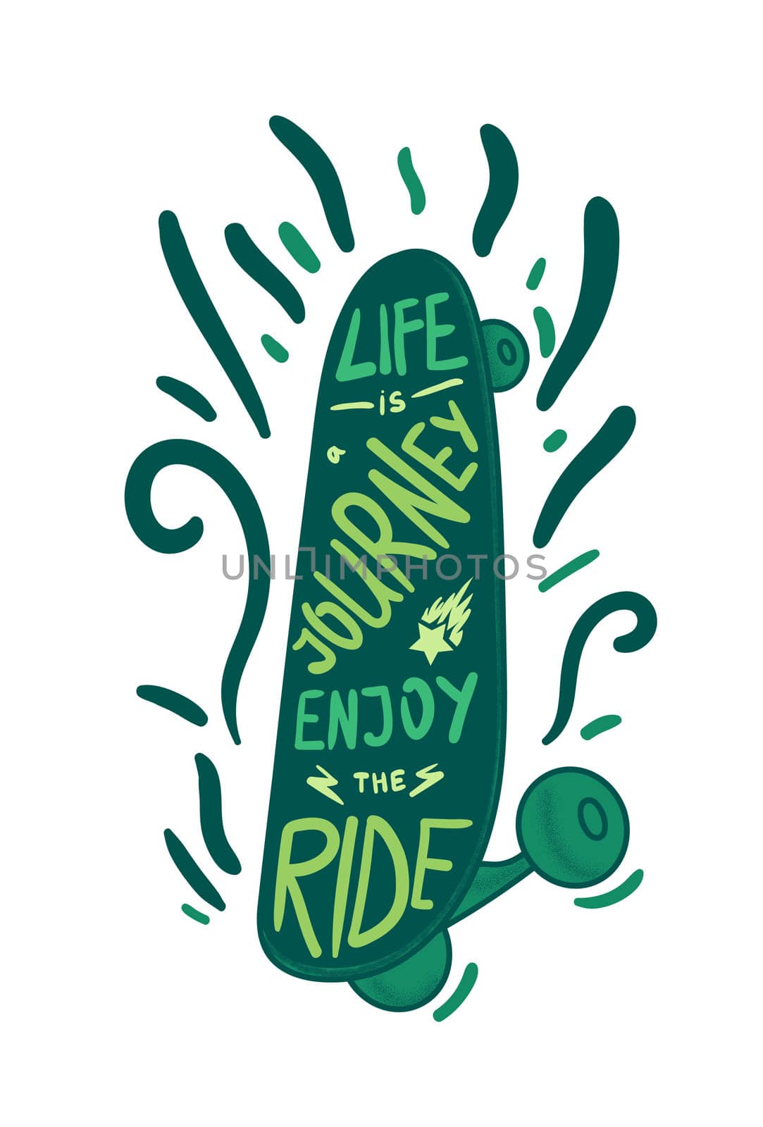 Skateboard inspirational lettering by barsrsind