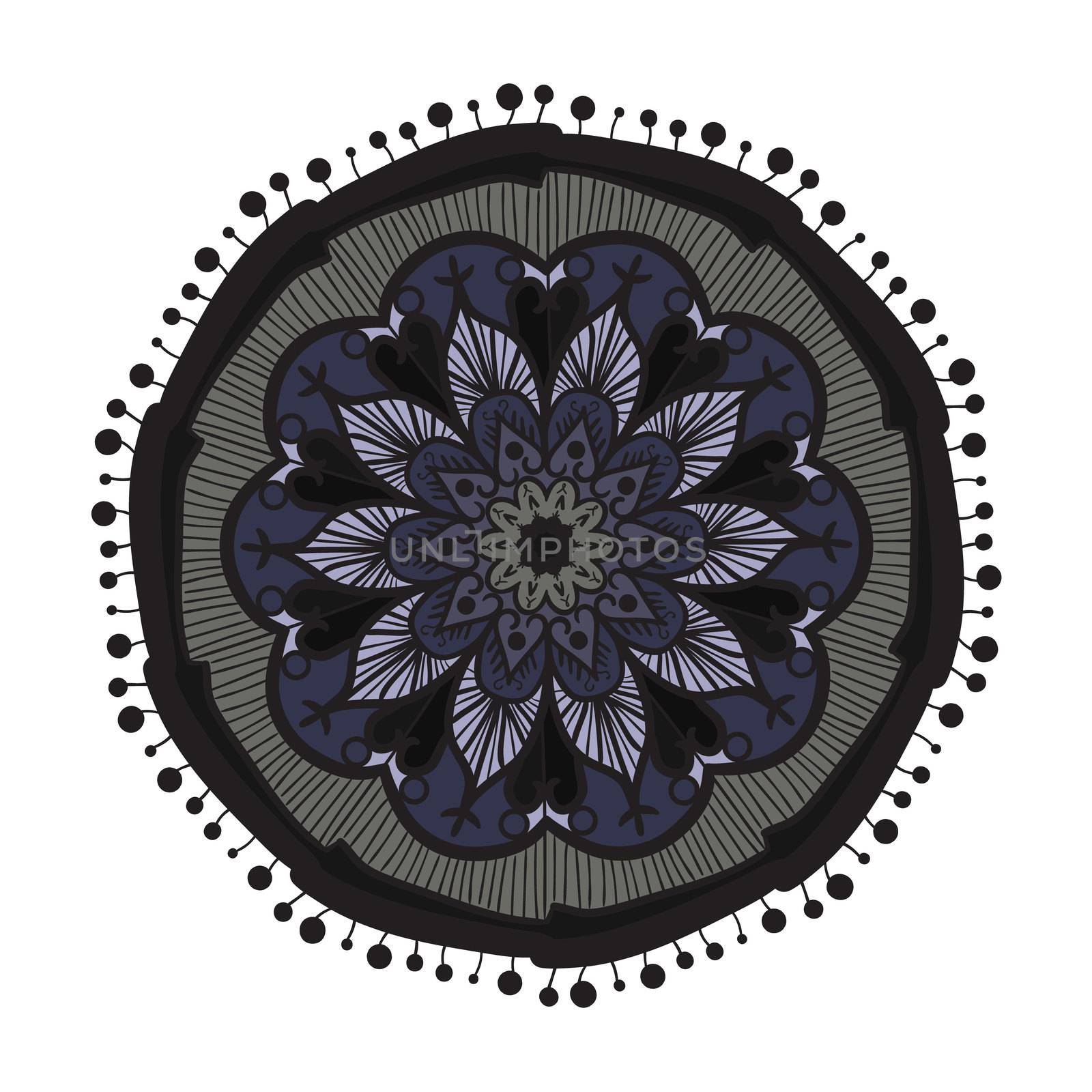 Mandala Line Template by barsrsind