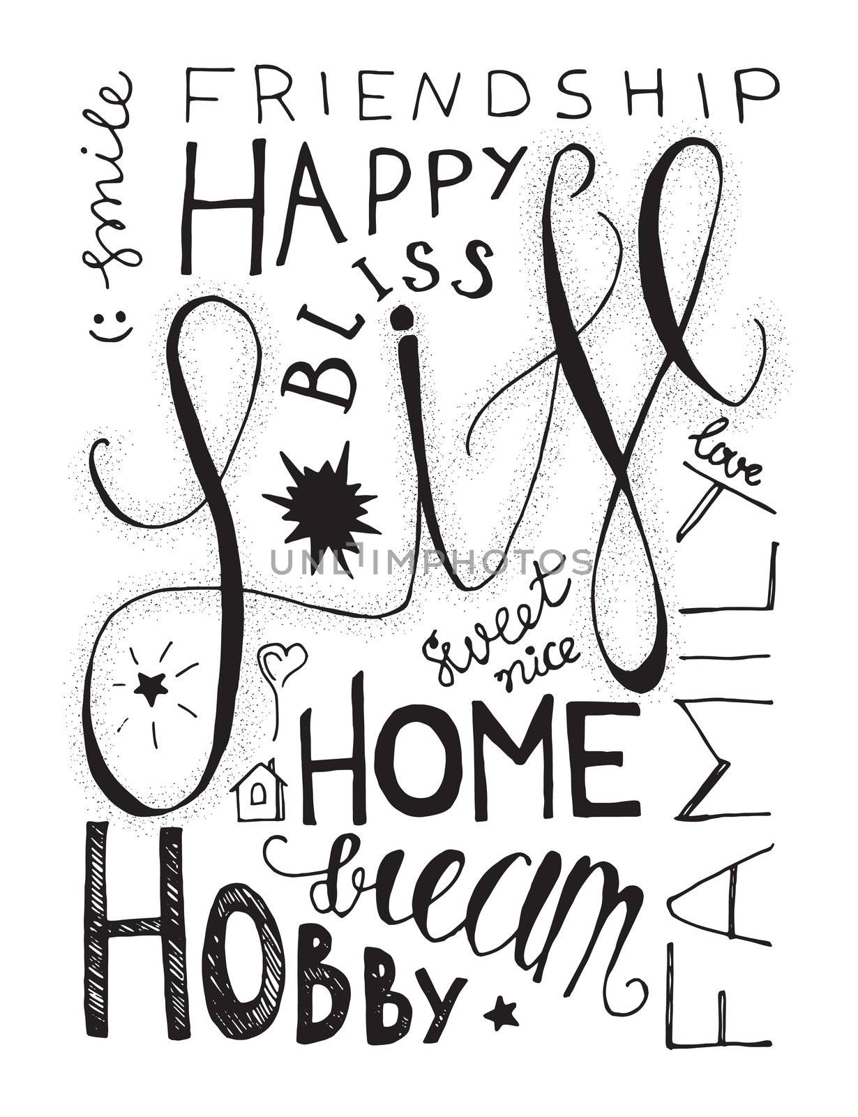 Happy Life Lettering by barsrsind