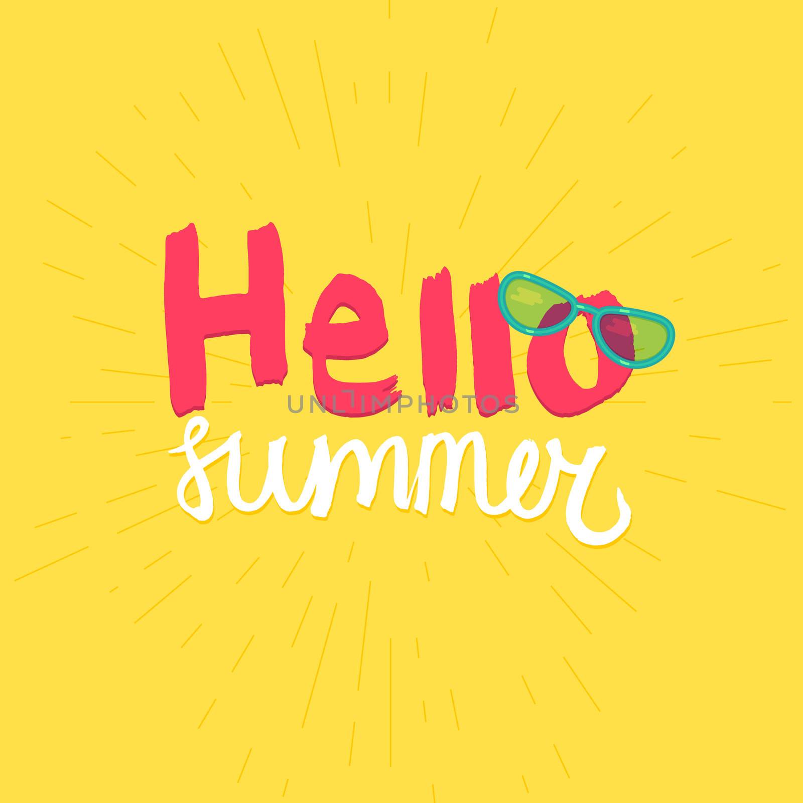 Hello Summer Lettering by barsrsind