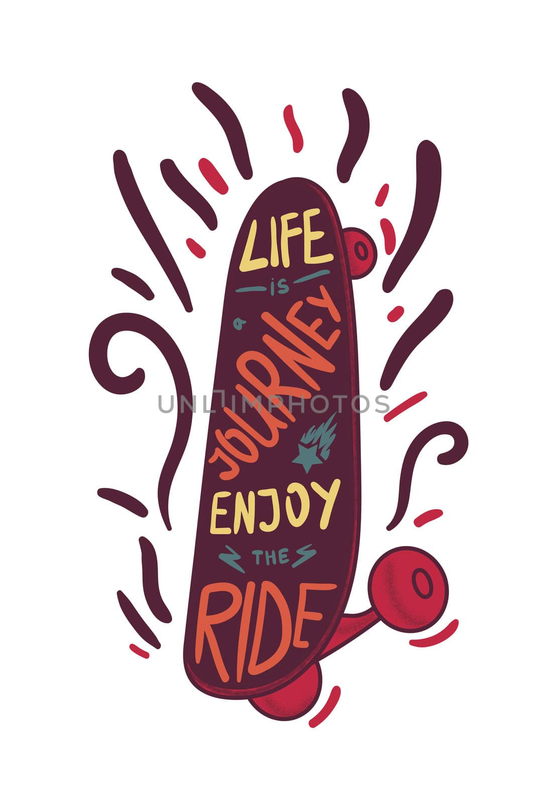 Skateboard inspirational lettering by barsrsind